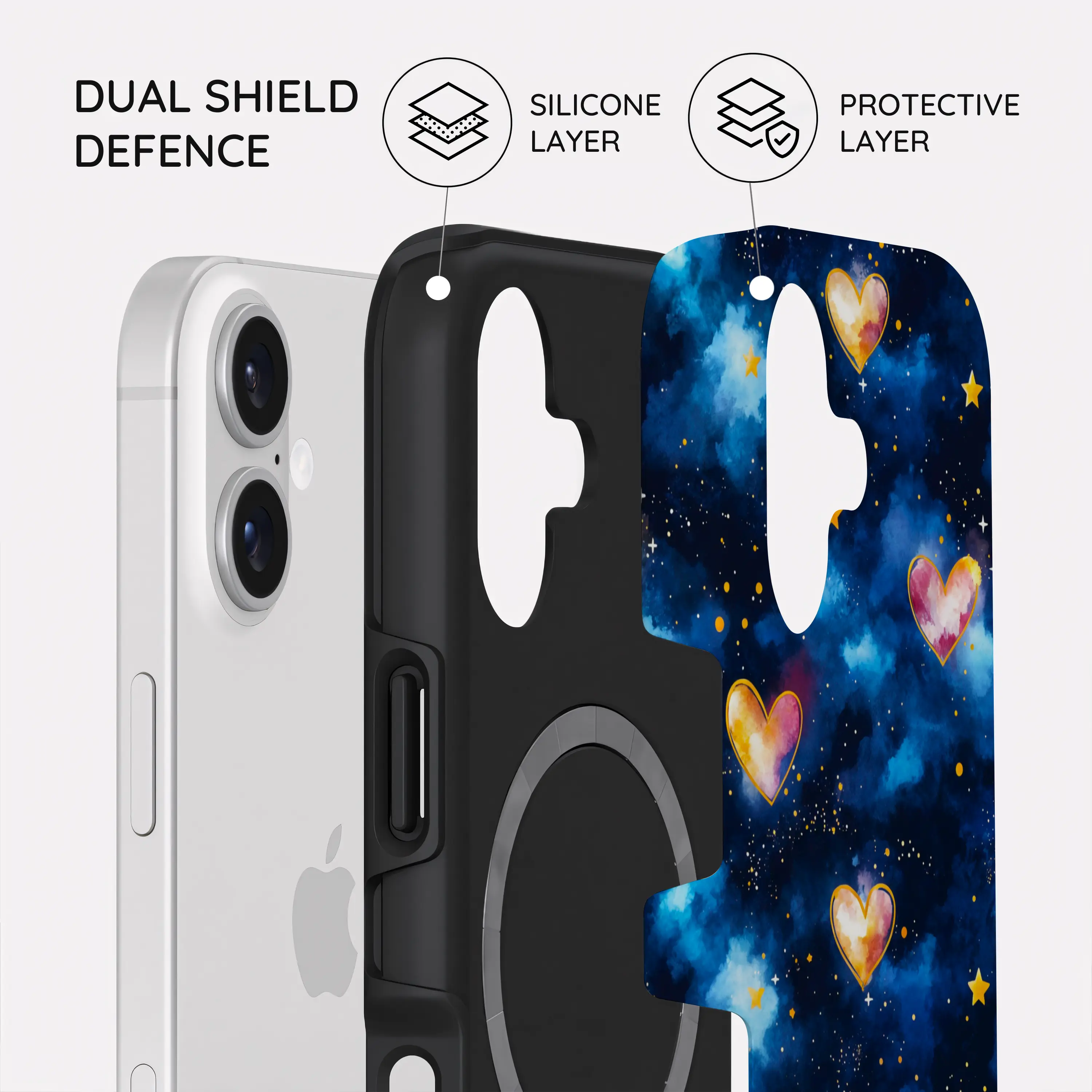 Hearts of the Cosmos - iPhone 17 Case