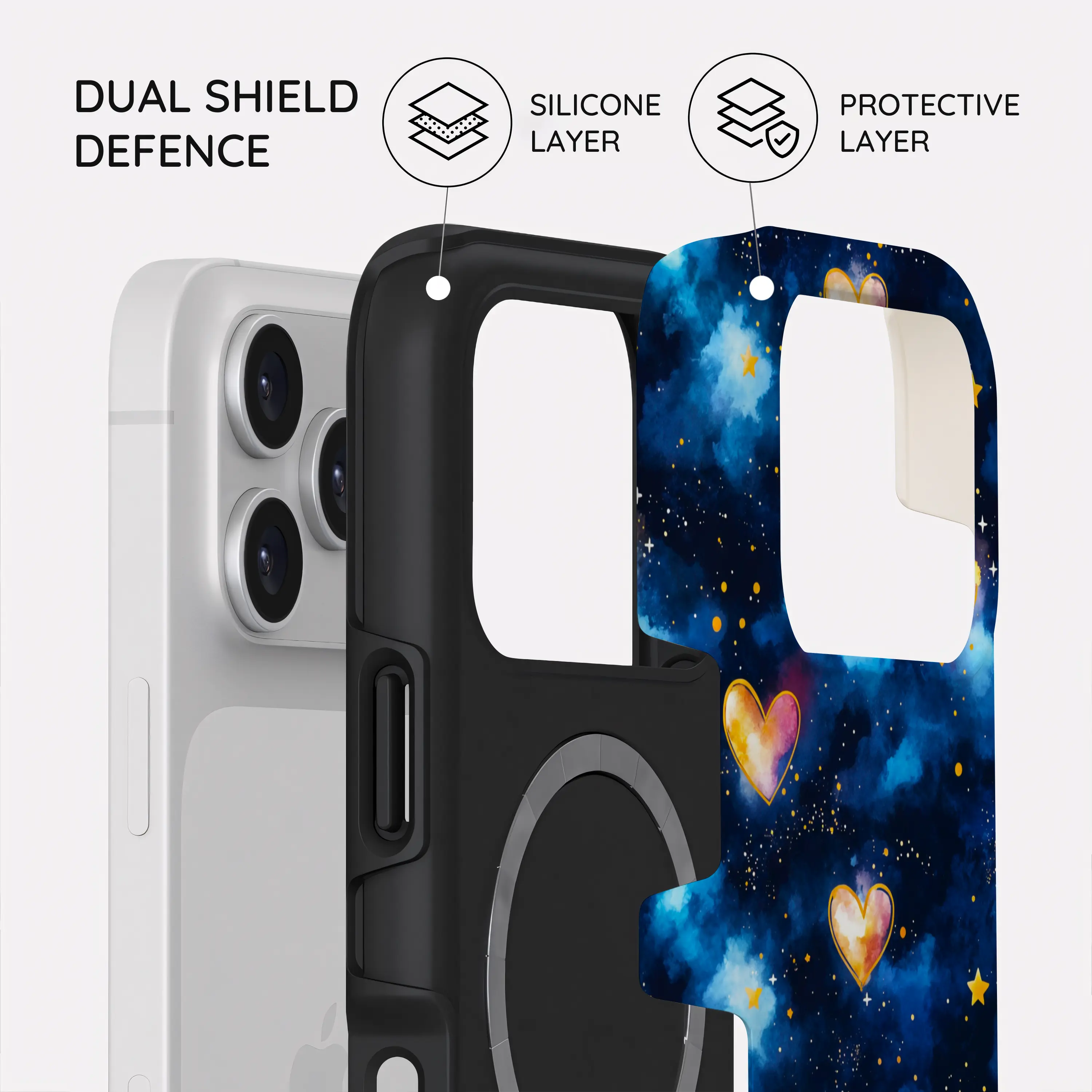 Hearts of the Cosmos - iPhone 17 Pro Case