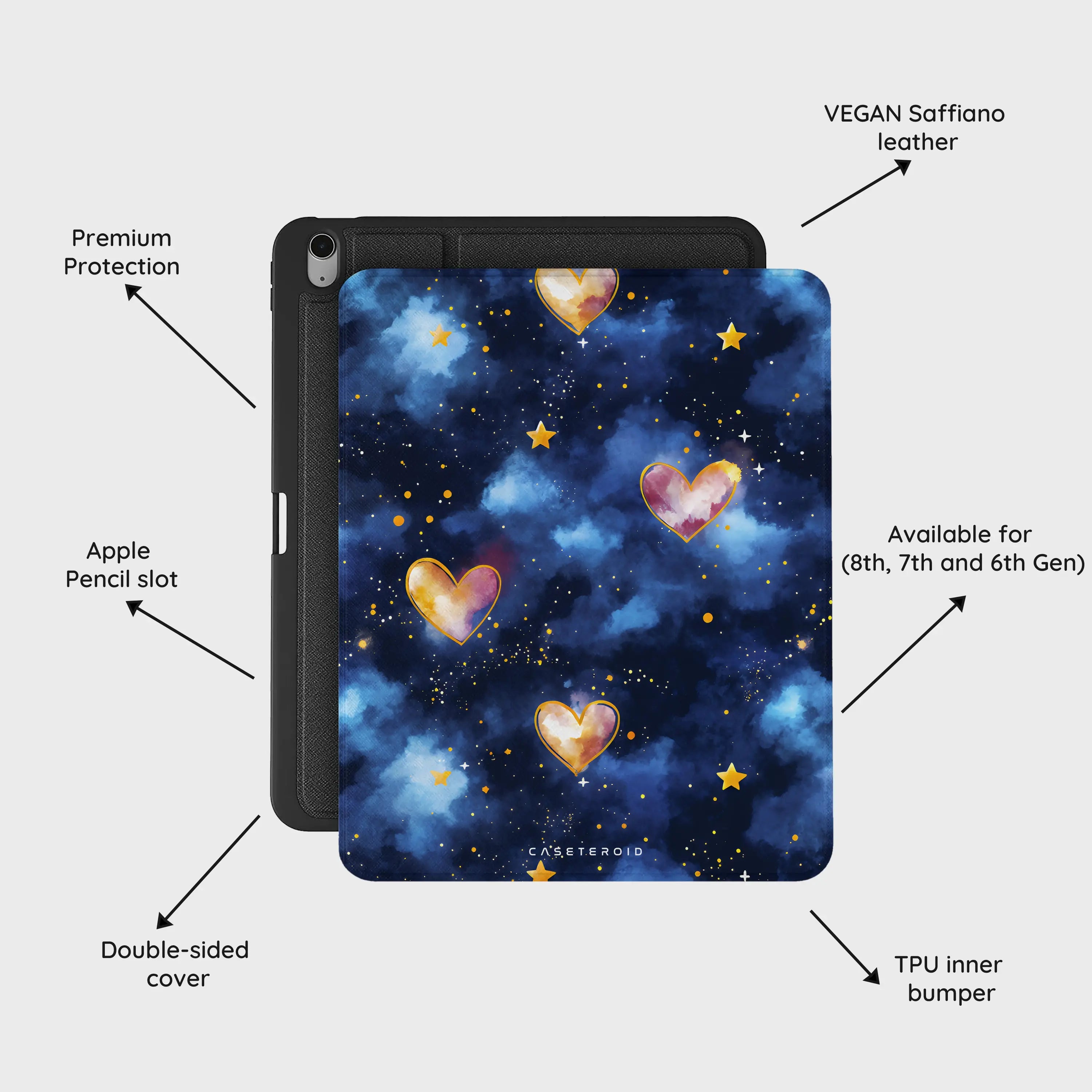 Hearts of the Cosmos - iPad Air 13 (8th/7th/6th Gen) Case
