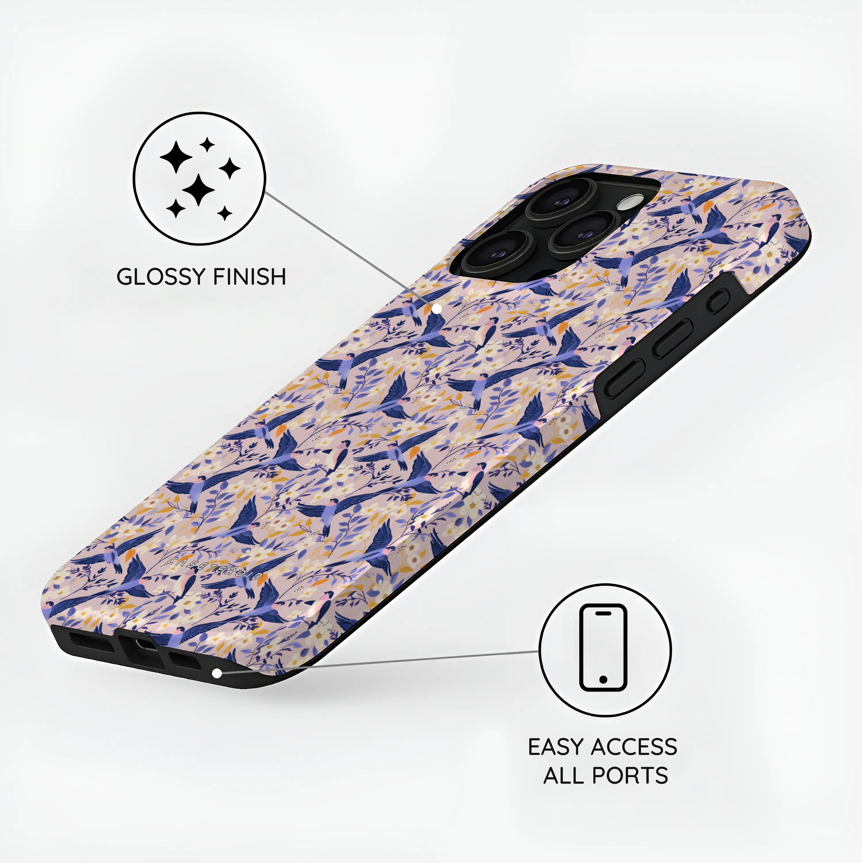 Indigo Serenade - iPhone 15 Pro Max Case