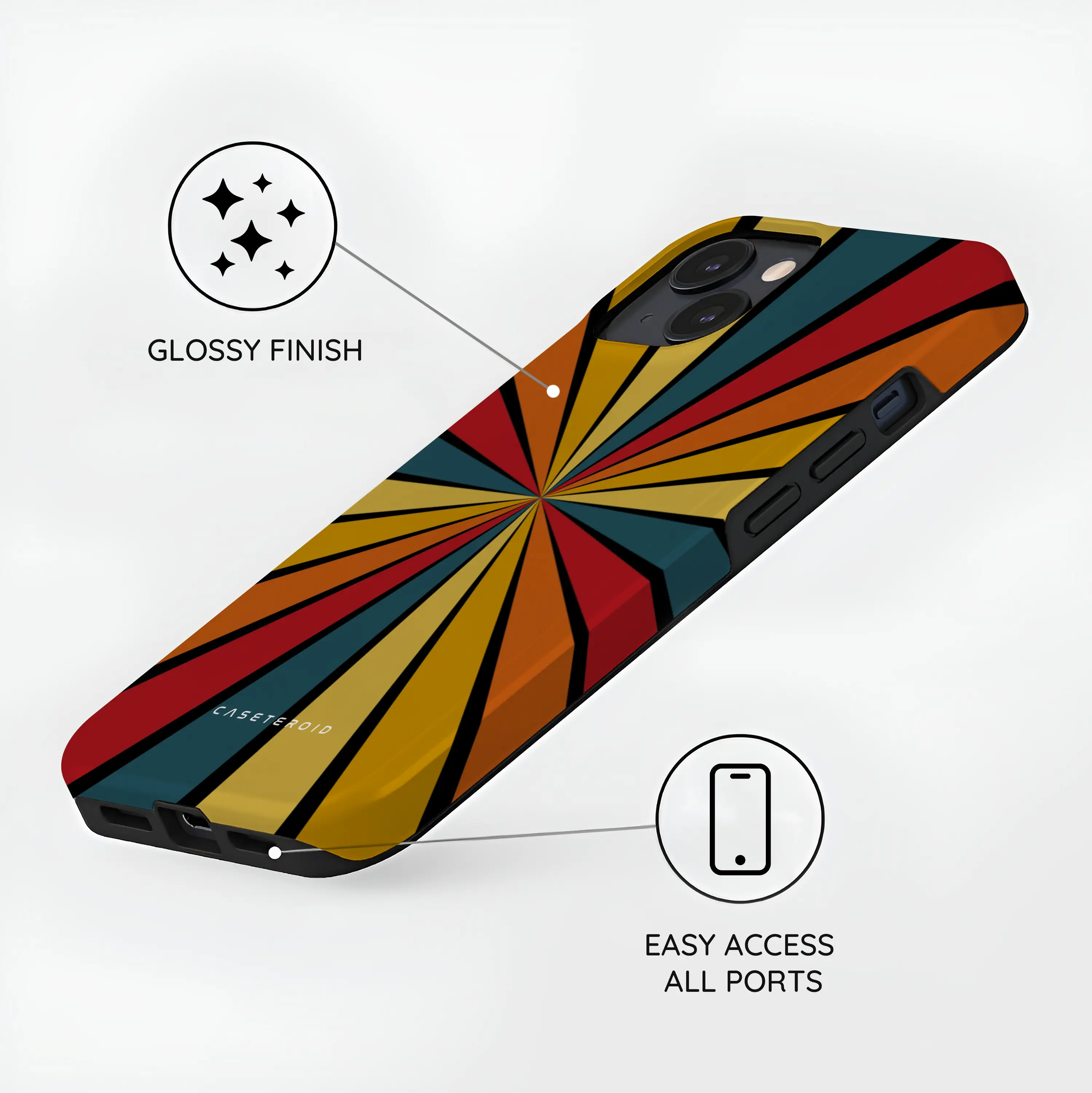 Kaleido Strokes - iPhone 14 Plus Case