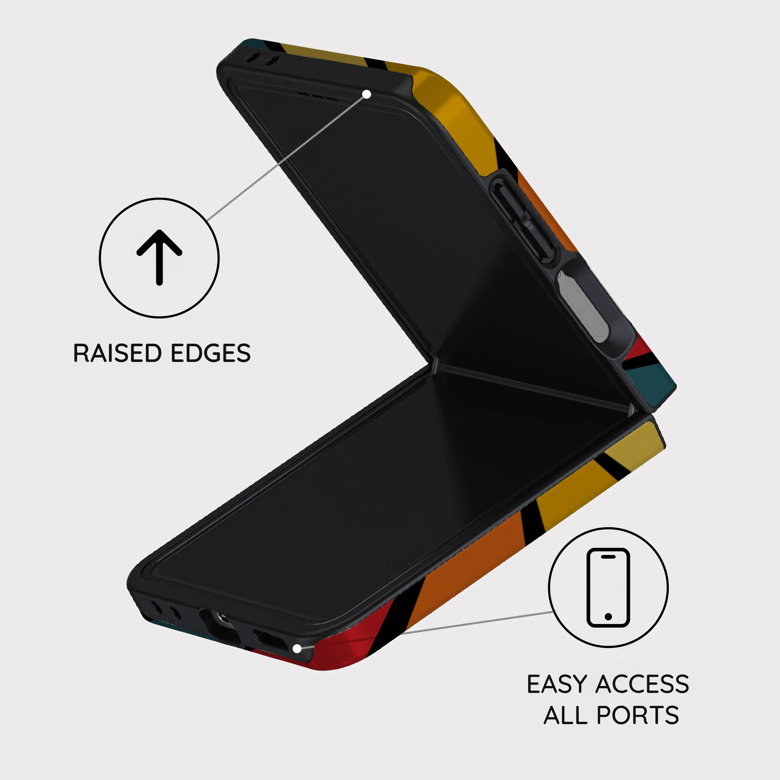 Kaleido Strokes - Samsung Galaxy Z Flip 7 Case
