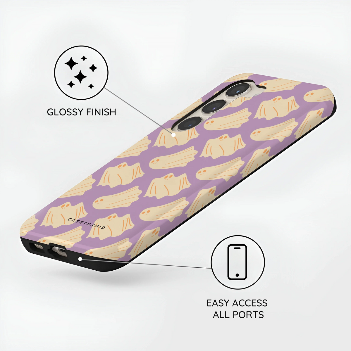 Lilac Ghostie - Samsung Galaxy S23 Case