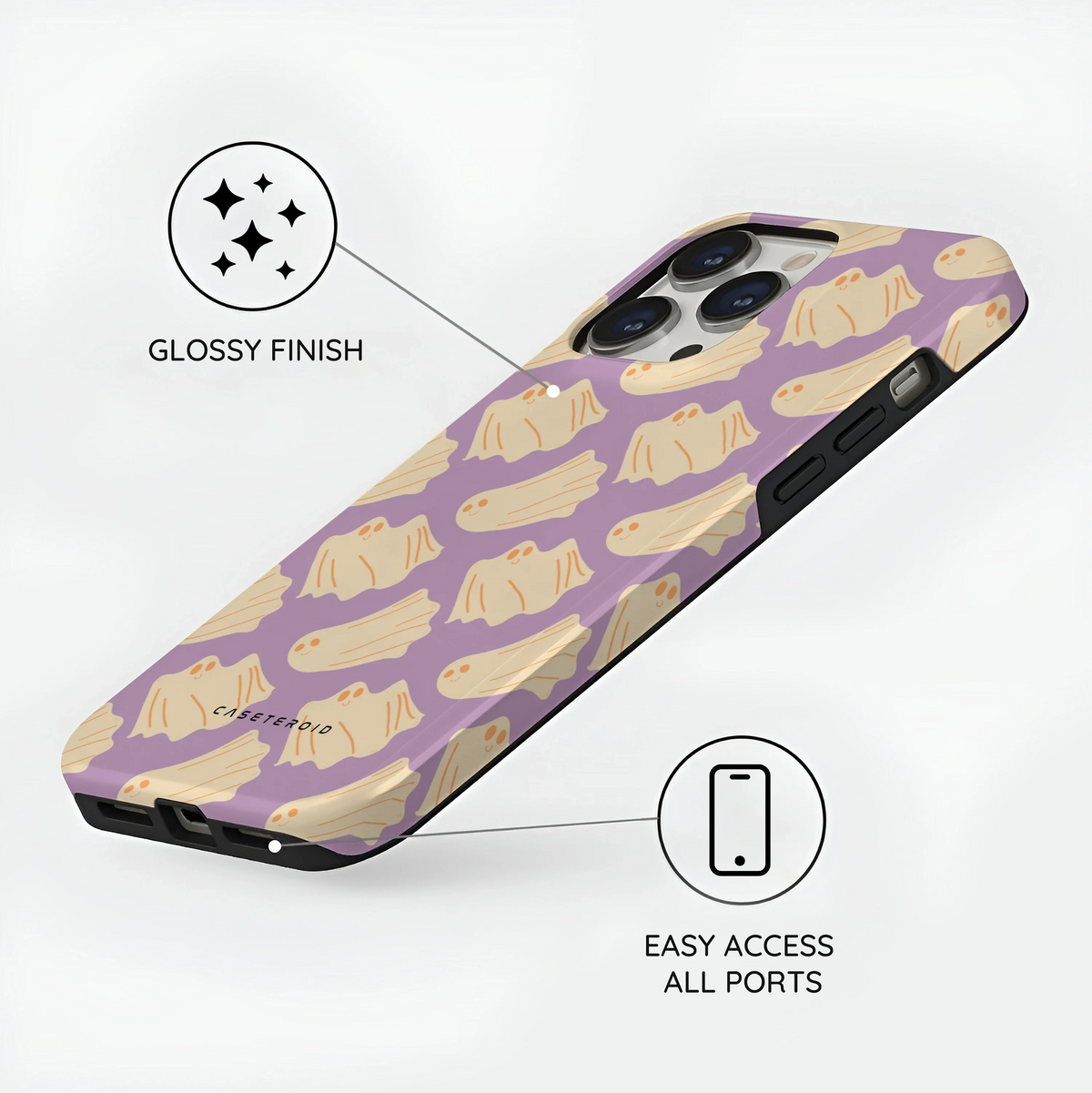 Lilac Ghostie - iPhone 13 Pro Max Case