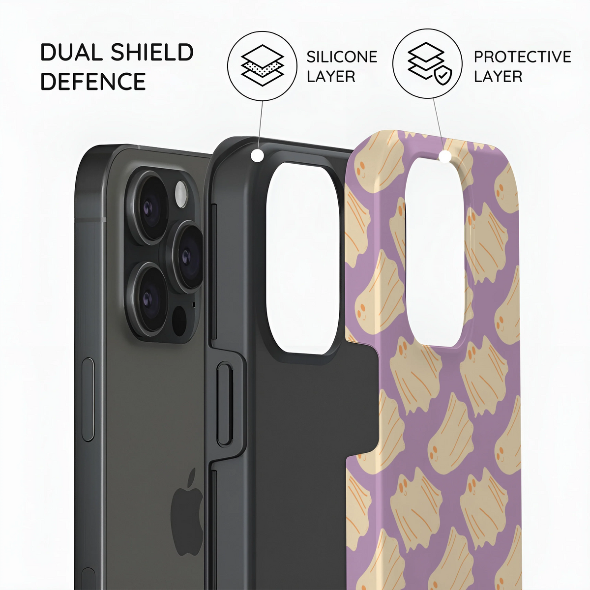 Lilac Ghostie - iPhone 15 Pro Case