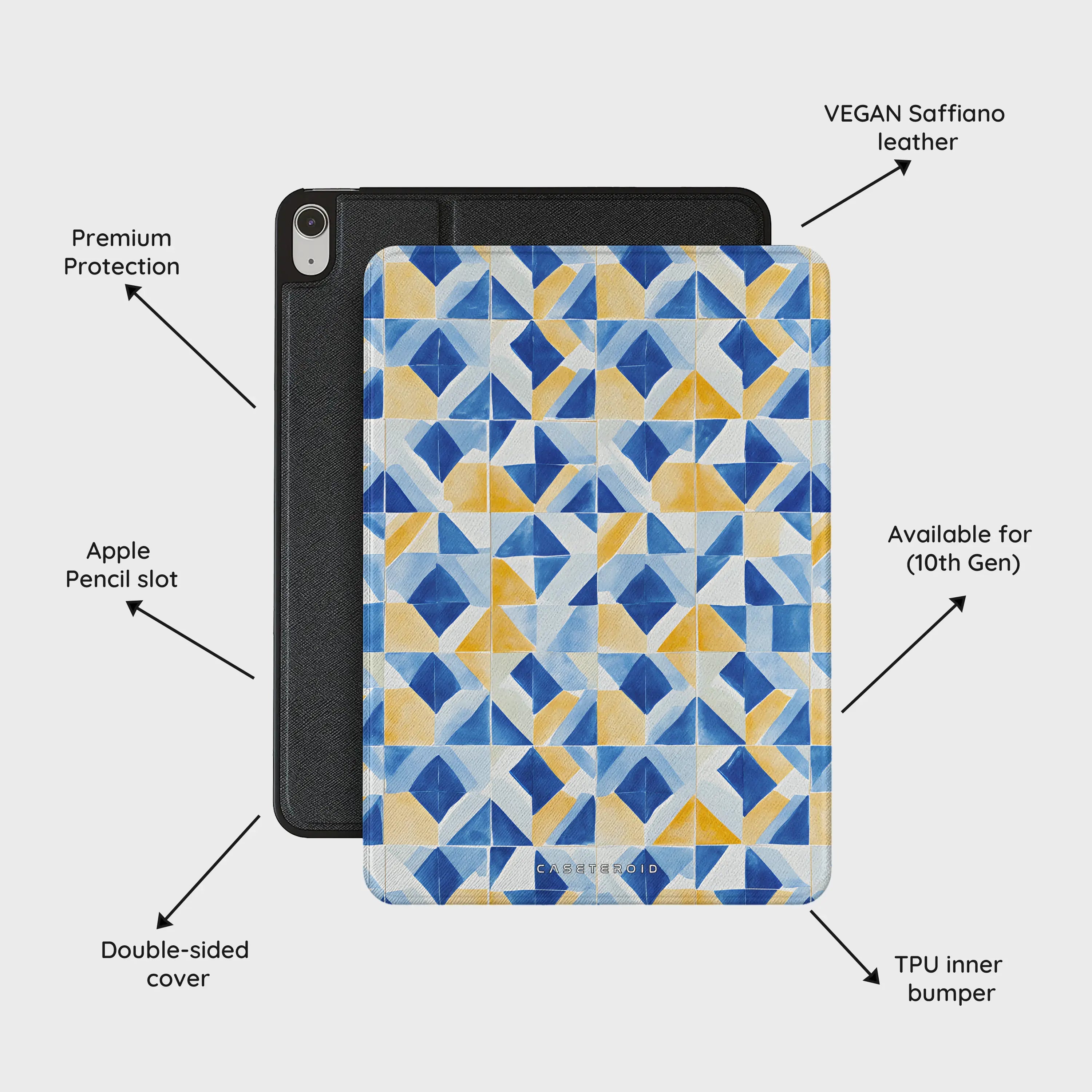 Mediterranean Mosaic - iPad 10.9 (10th Gen) Case