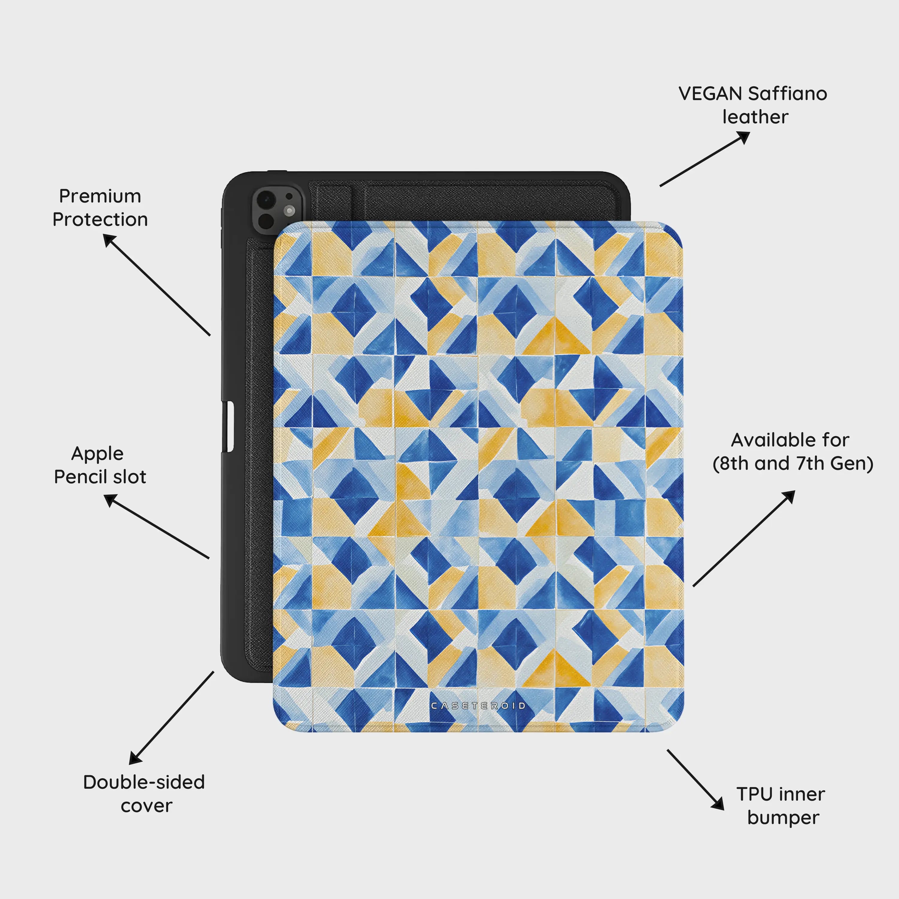 Mediterranean Mosaic - iPad Pro 13 (8th/7th Gen) Case