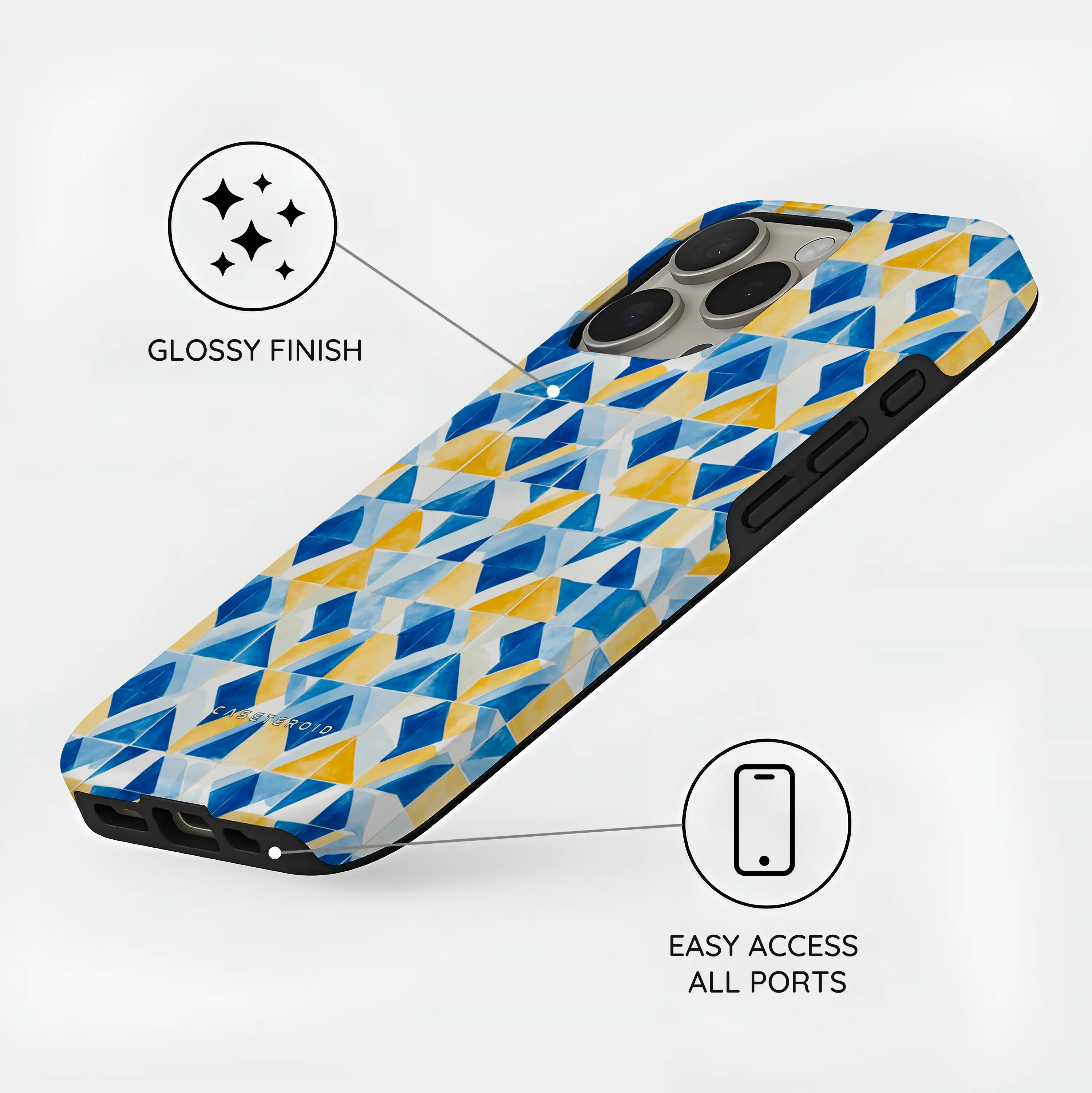 Mediterranean Mosaic - iPhone 16 Pro Max Case