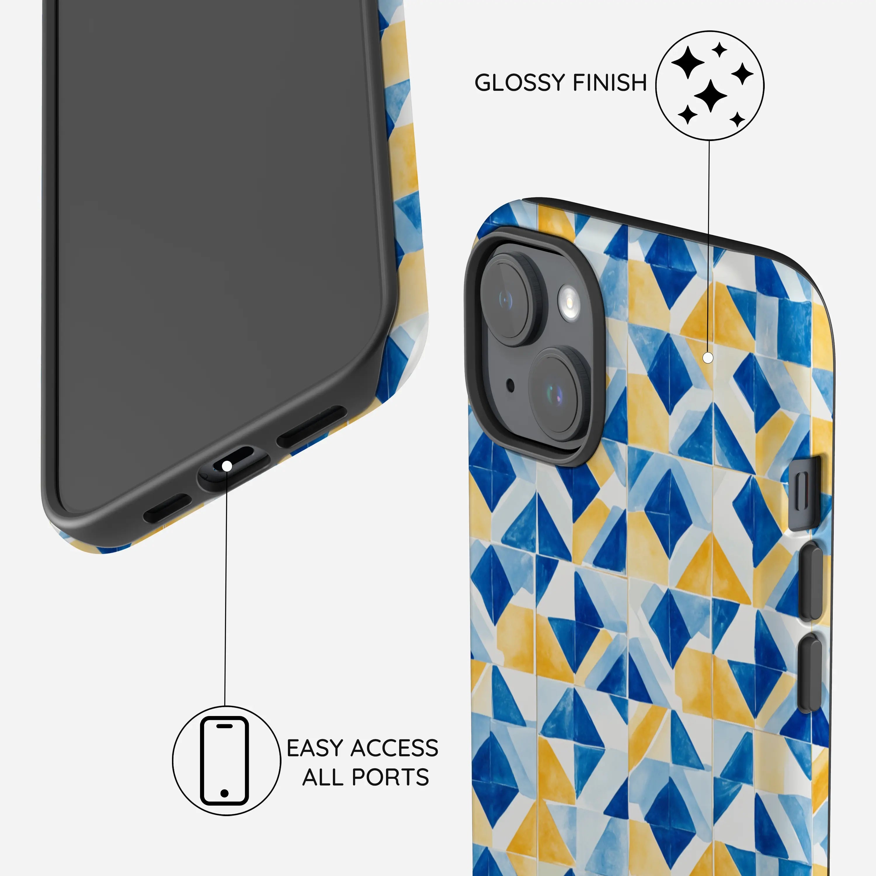 Mediterranean Mosaic - iPhone 15 Plus Case