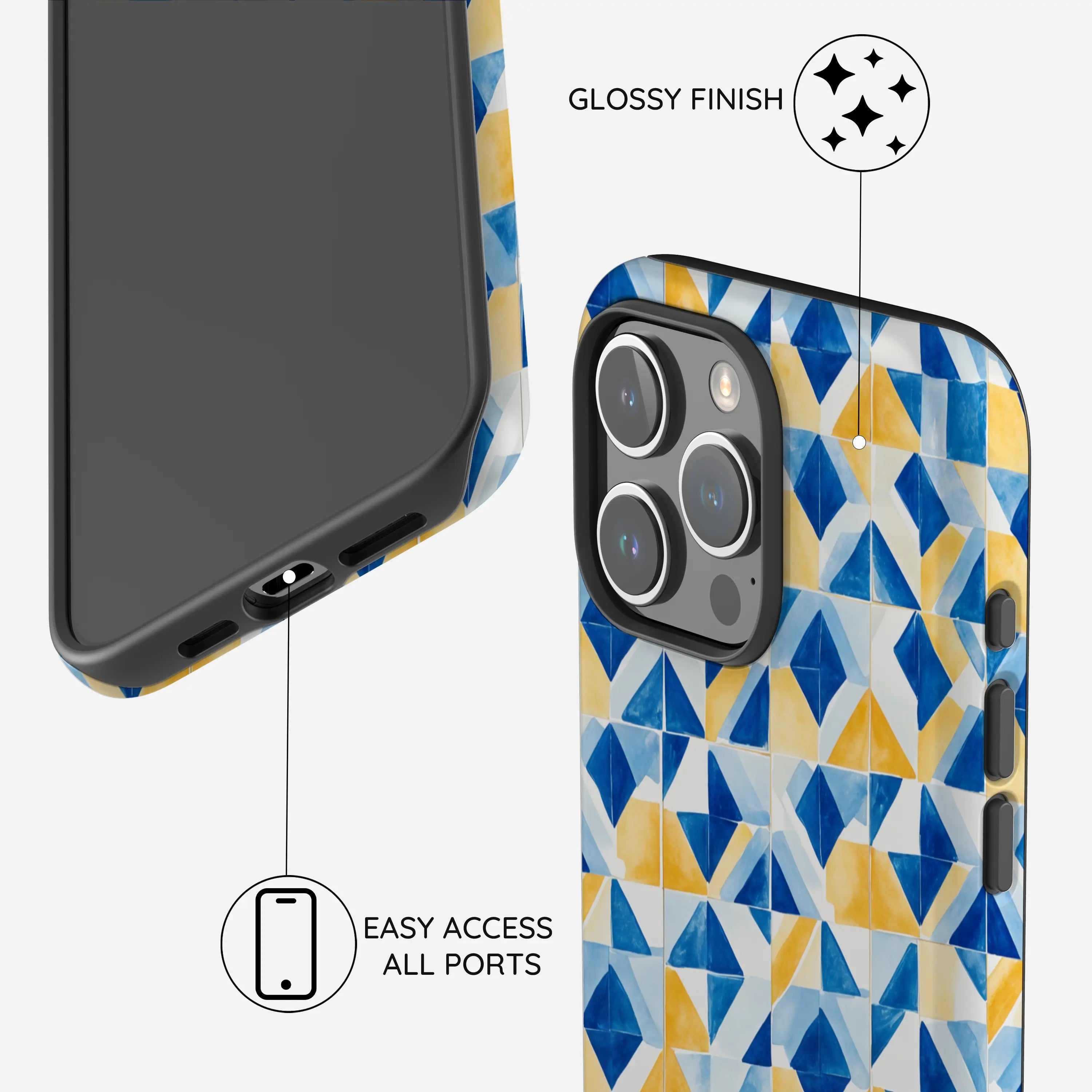 Mediterranean Mosaic - iPhone 15 Pro Max Case
