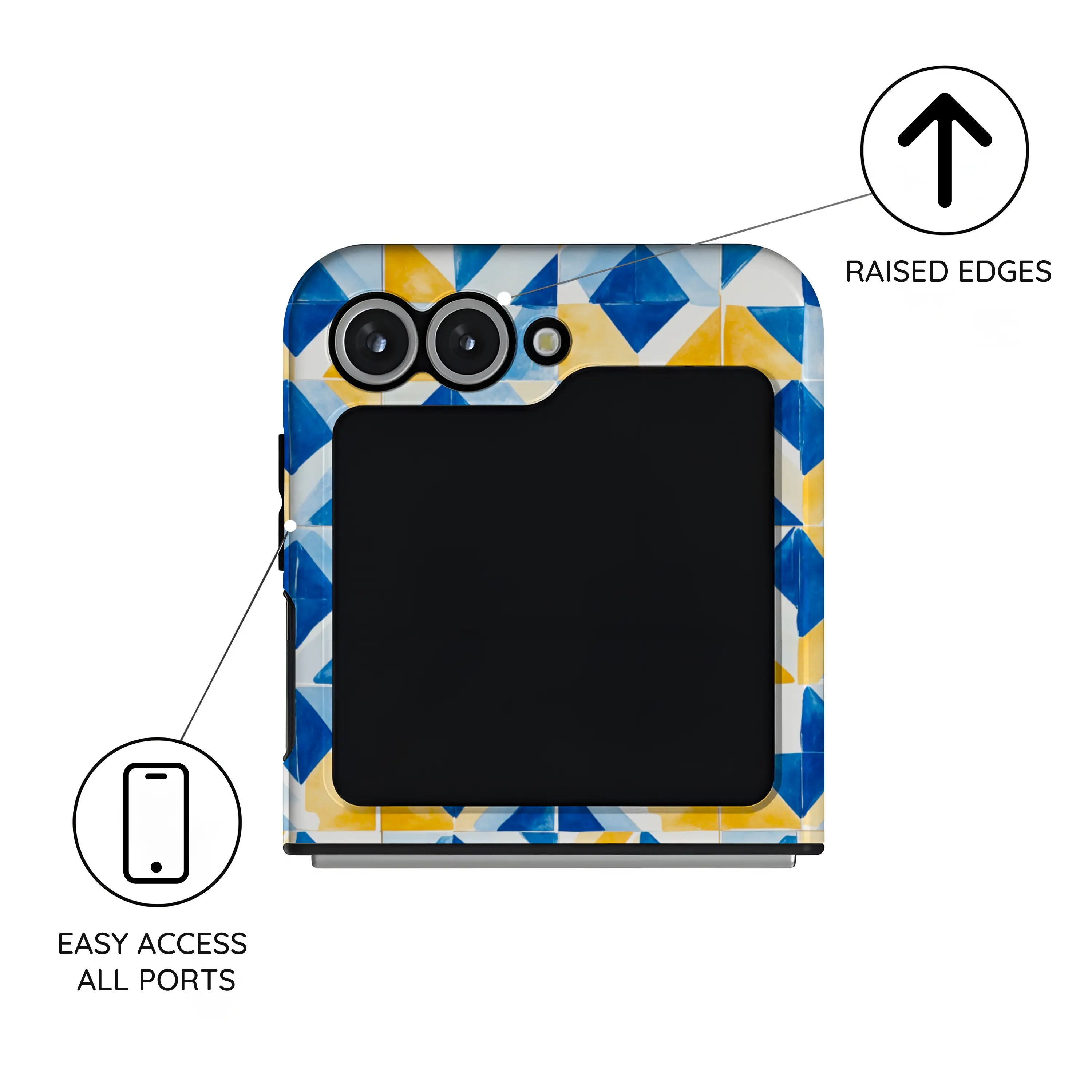 Mediterranean Mosaic - Samsung Galaxy Z Flip 6 Case