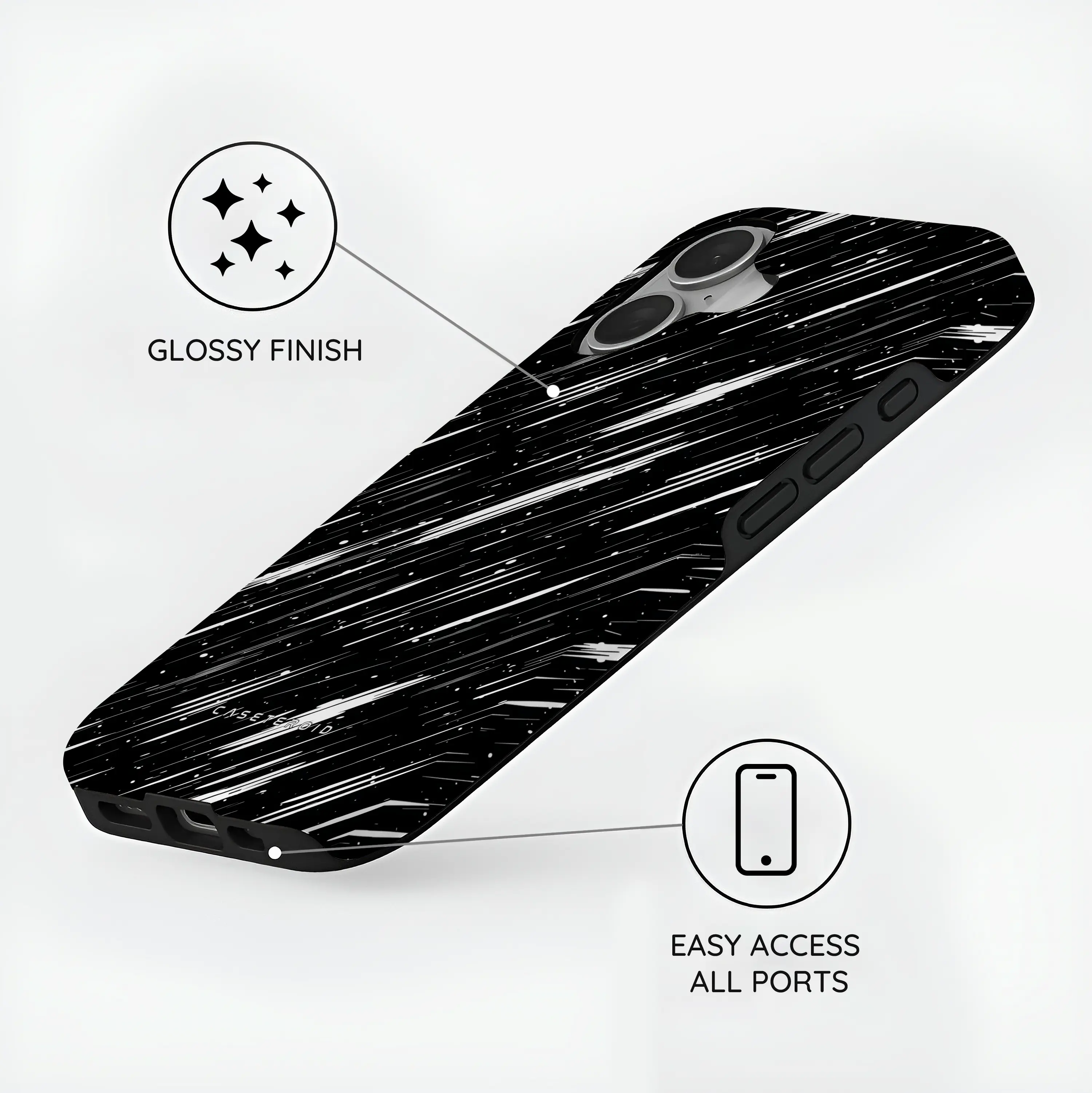 Meteor Rush - iPhone 16 Plus Case