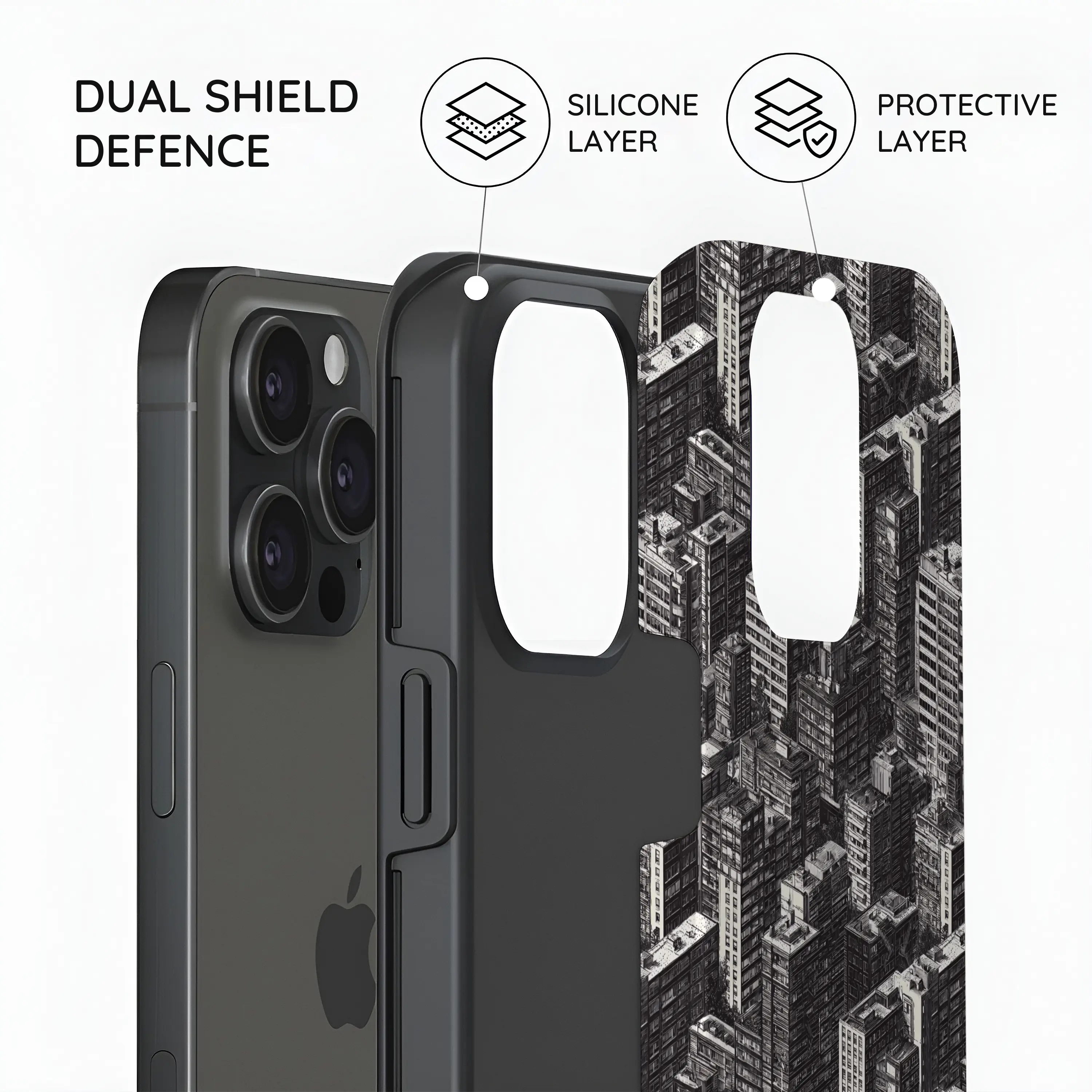 Metropolis Ink - iPhone 15 Pro Case
