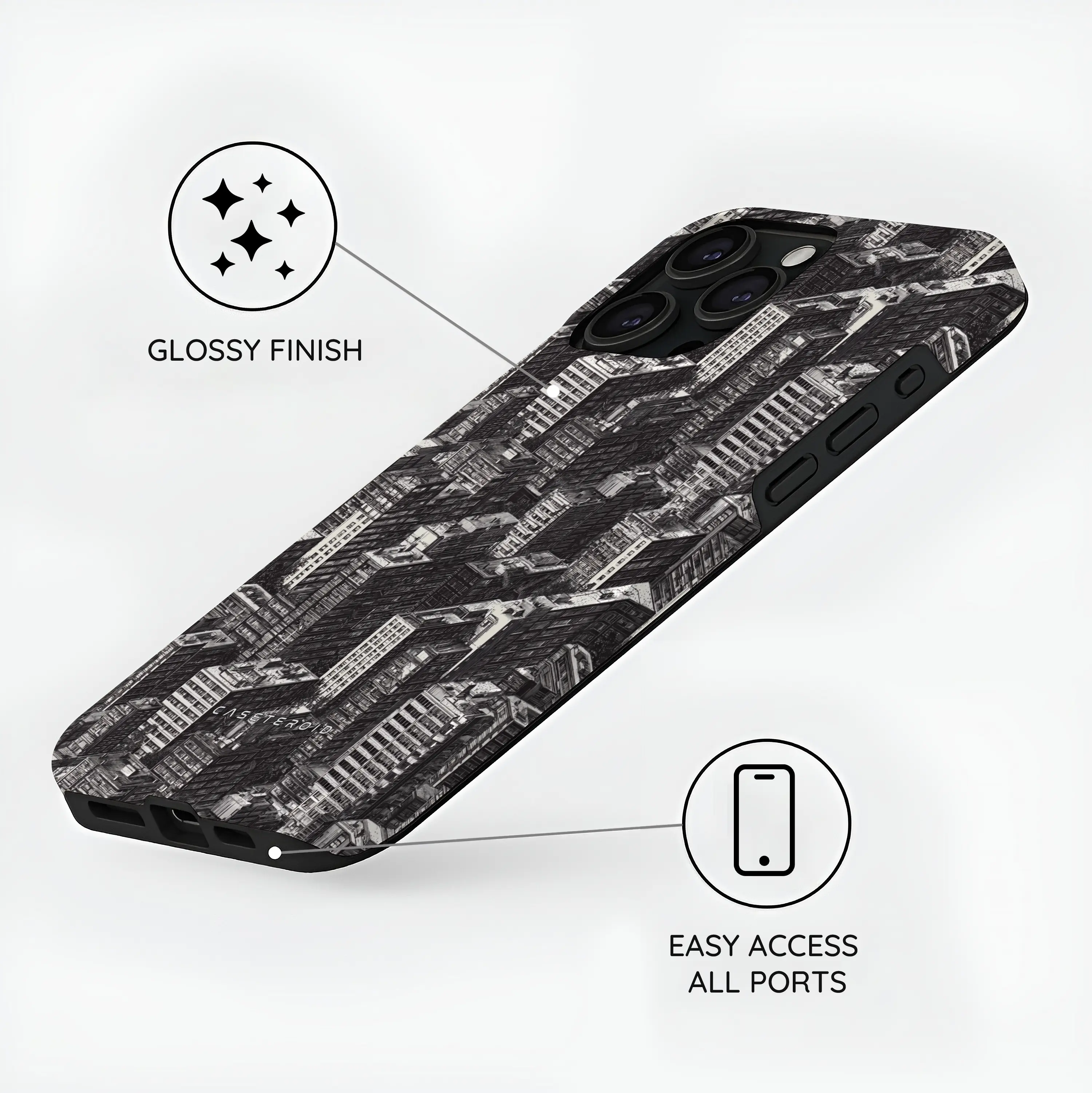 Metropolis Ink - iPhone 15 Pro Case