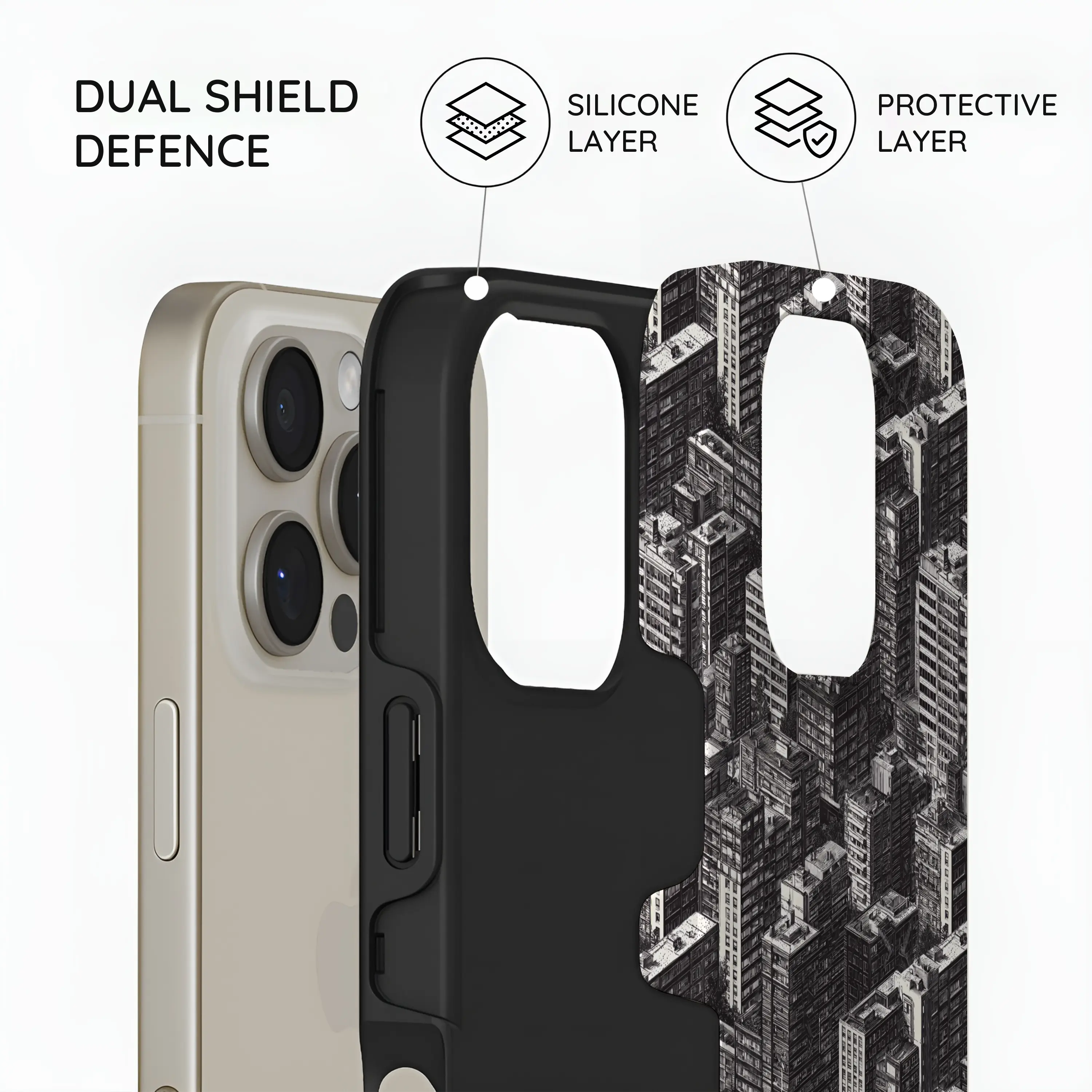 Metropolis Ink - iPhone 16 Pro Max Case