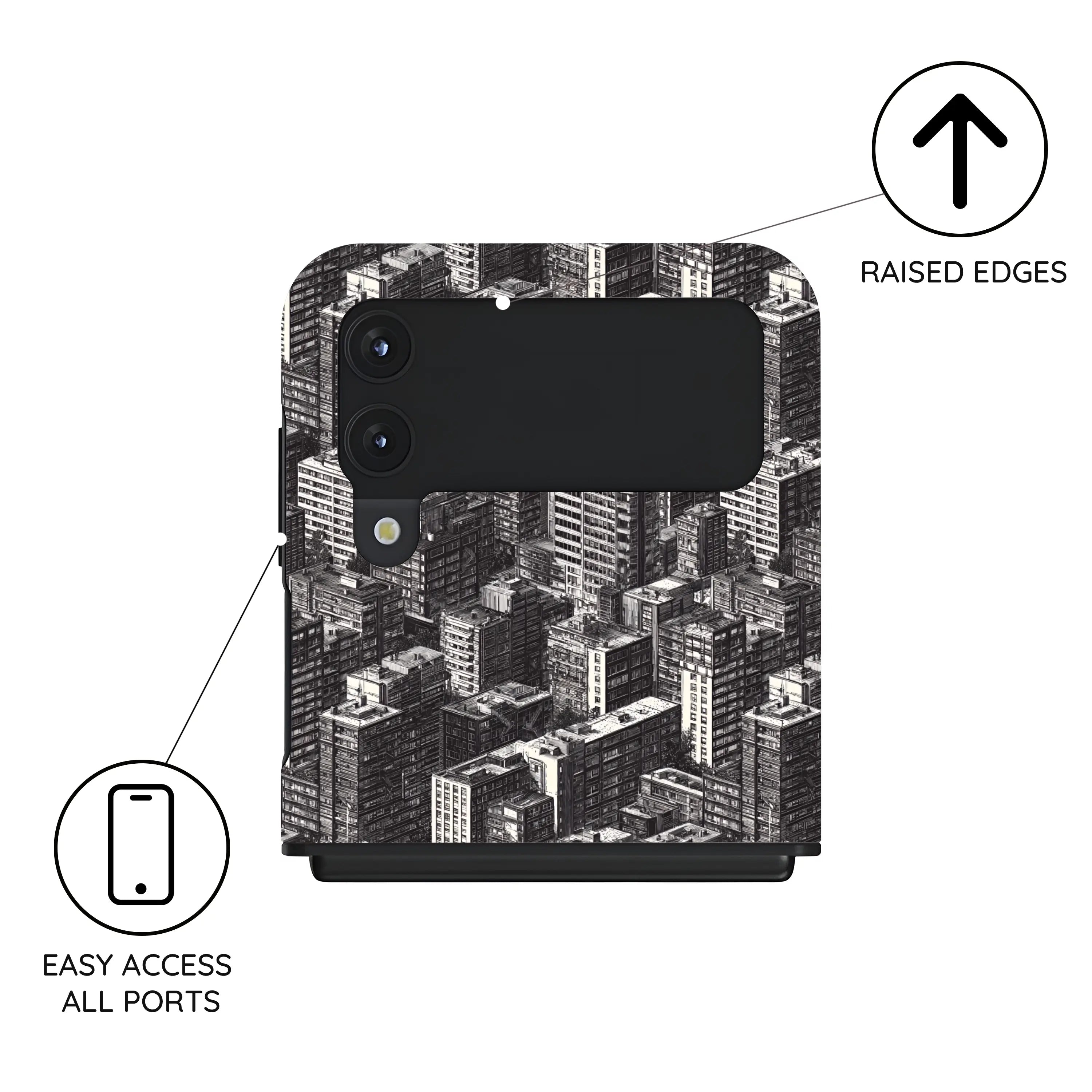Metropolis Ink - Samsung Galaxy Z Flip 4 Case