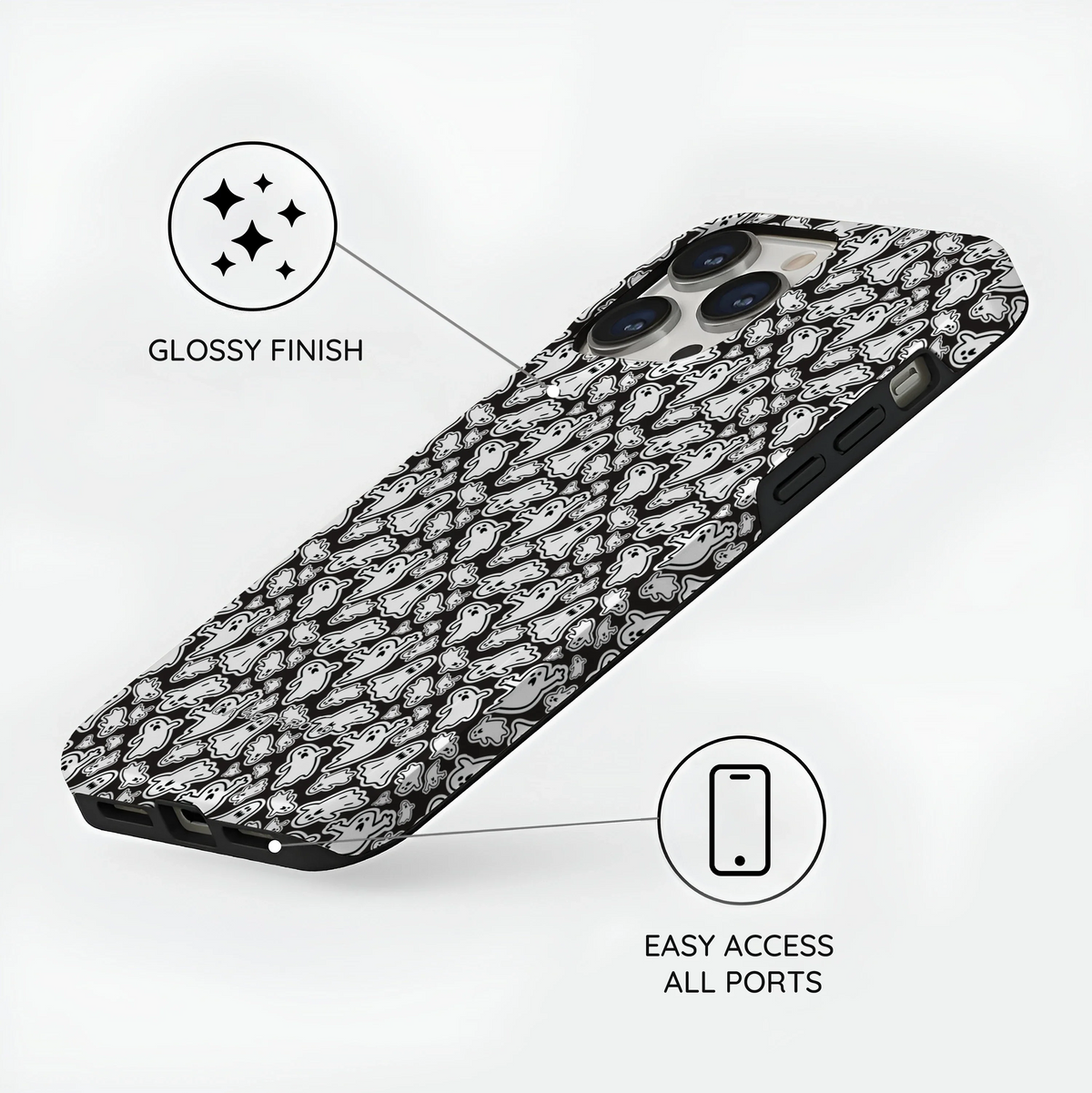 Monochrome Mayhem - iPhone 13 Pro Max Case