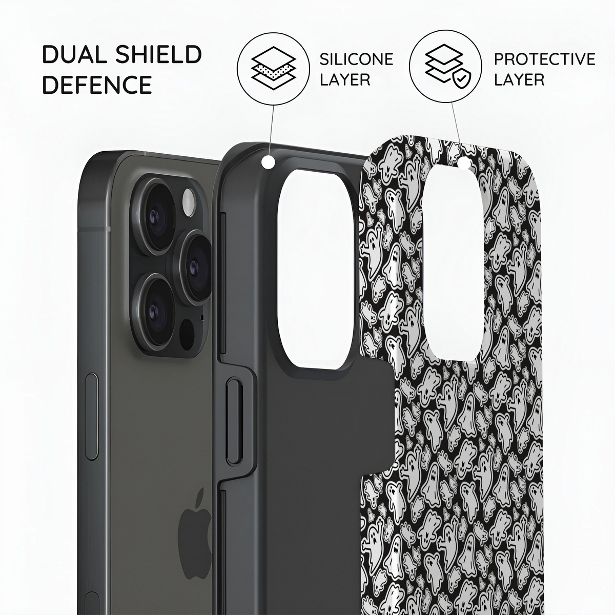 Monochrome Mayhem - iPhone 15 Pro Case