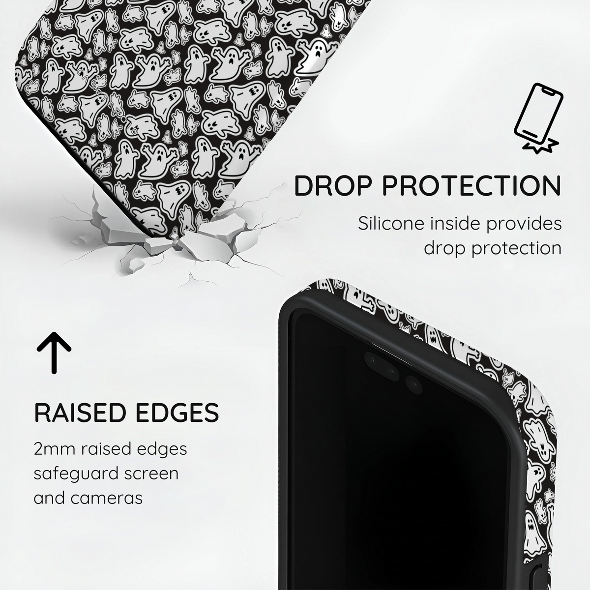 Monochrome Mayhem - iPhone 15 Pro Case