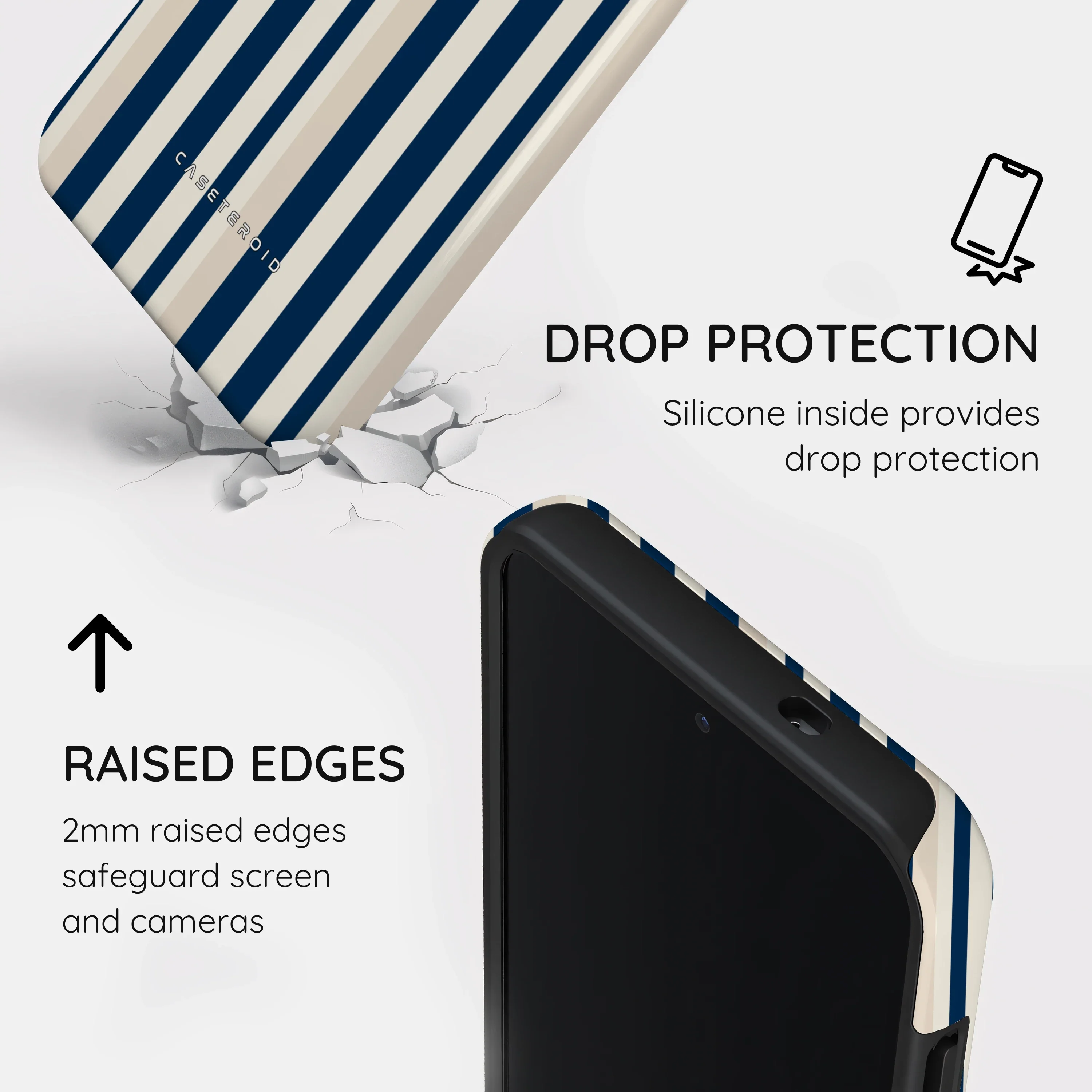 Navy Stripes - Samsung Galaxy S25 Case