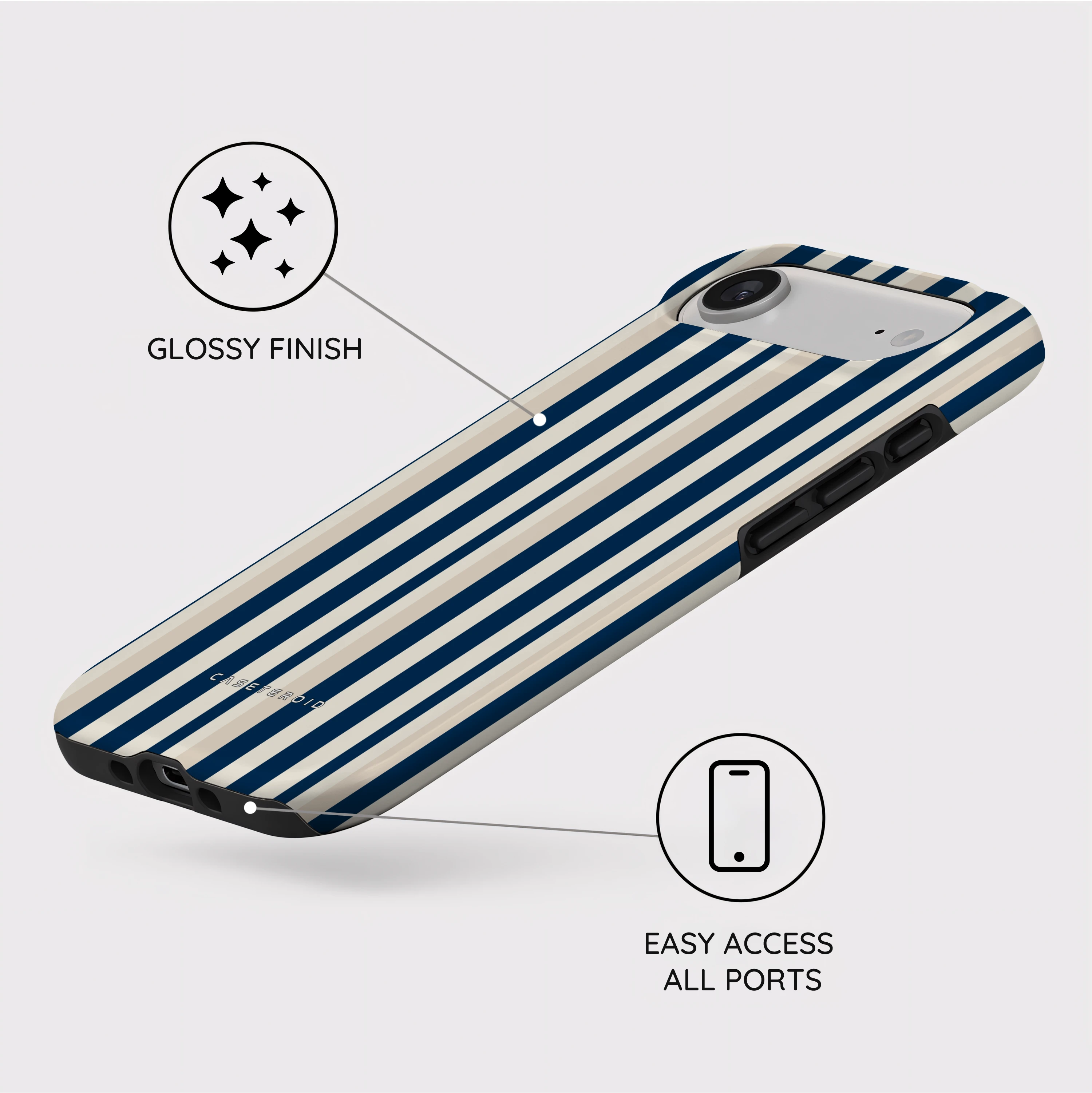Navy Stripes - iPhone Air Case