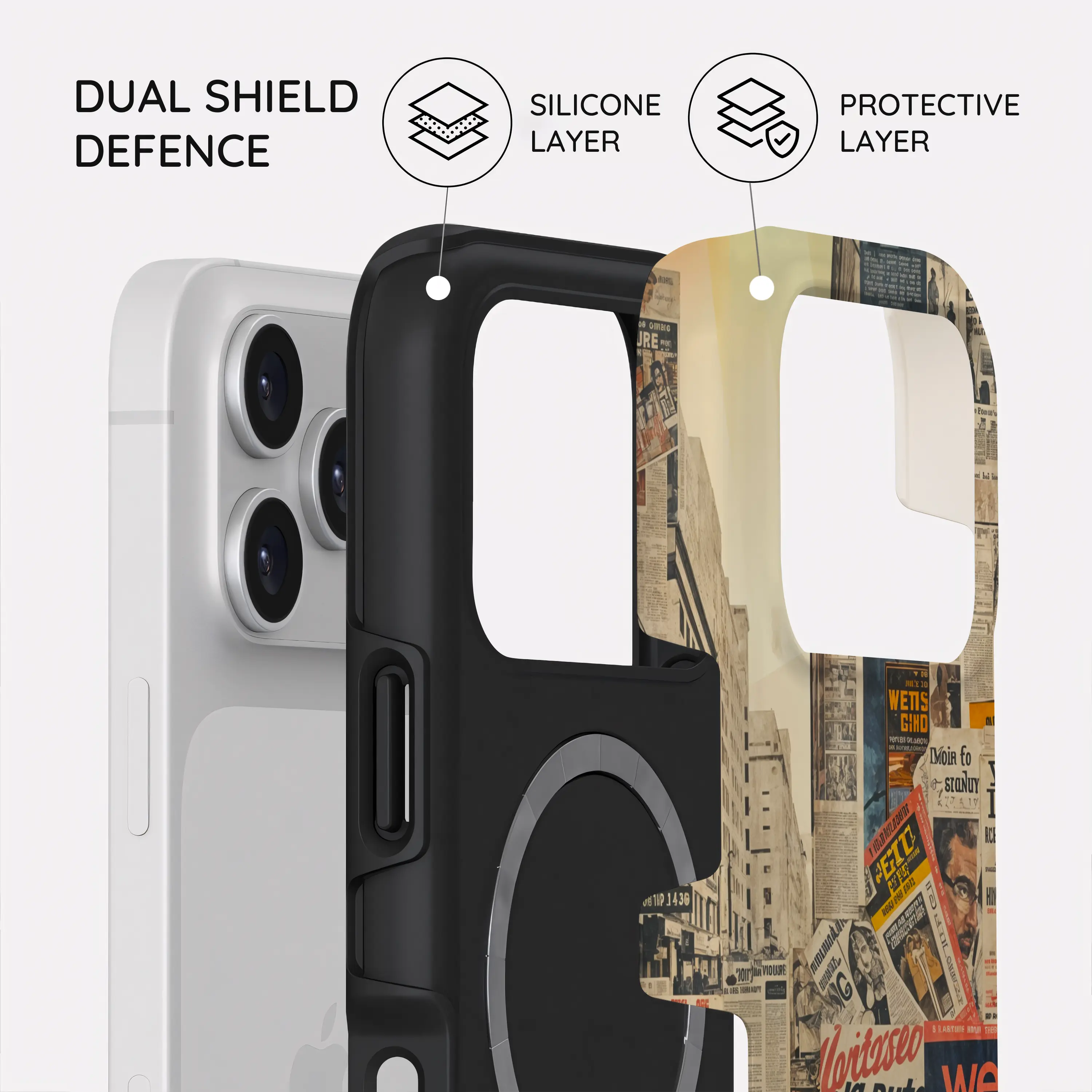 Newsprint Chronicles - iPhone 17 Pro Case