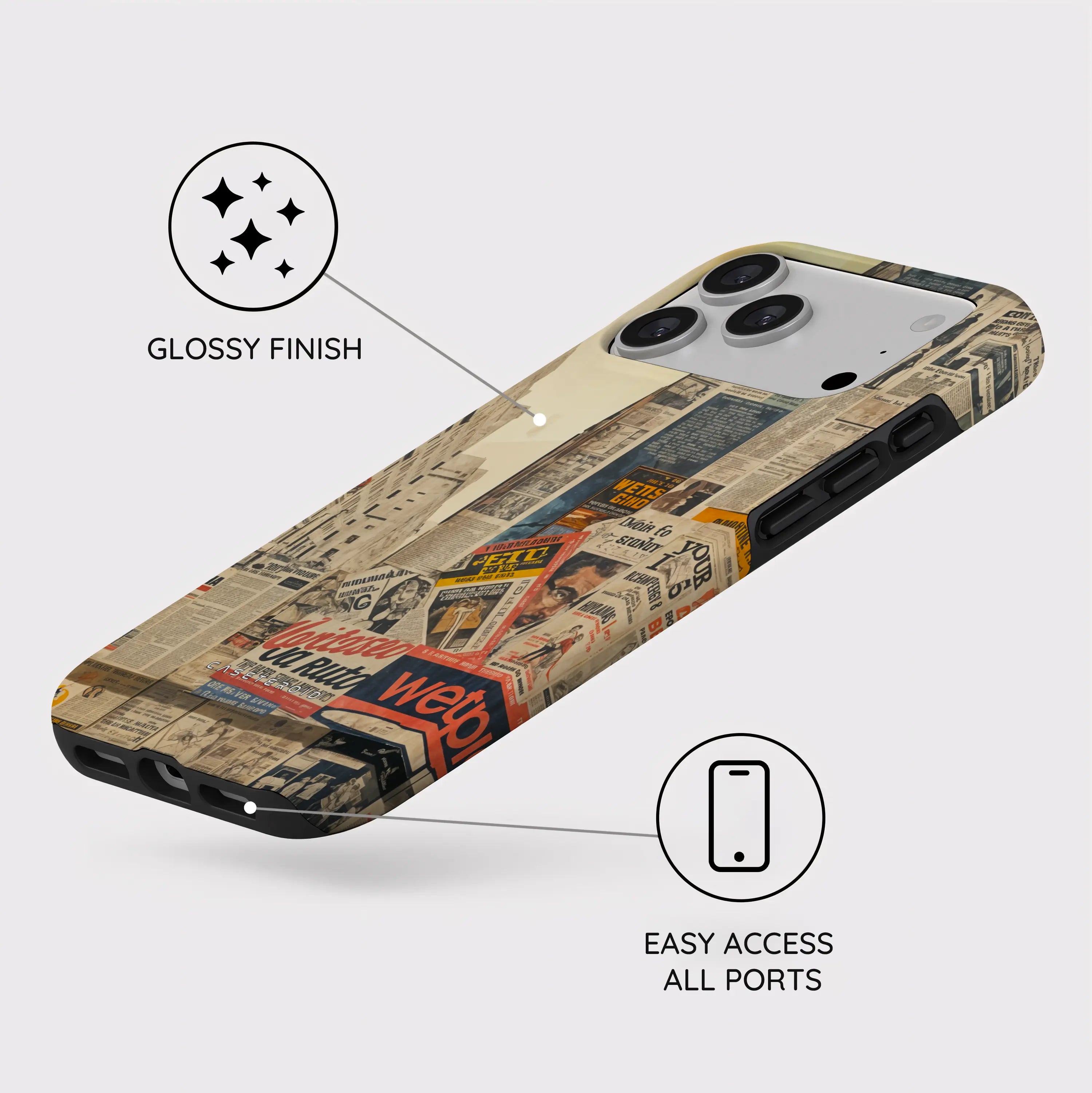 Newsprint Chronicles - iPhone 17 Pro Max Case