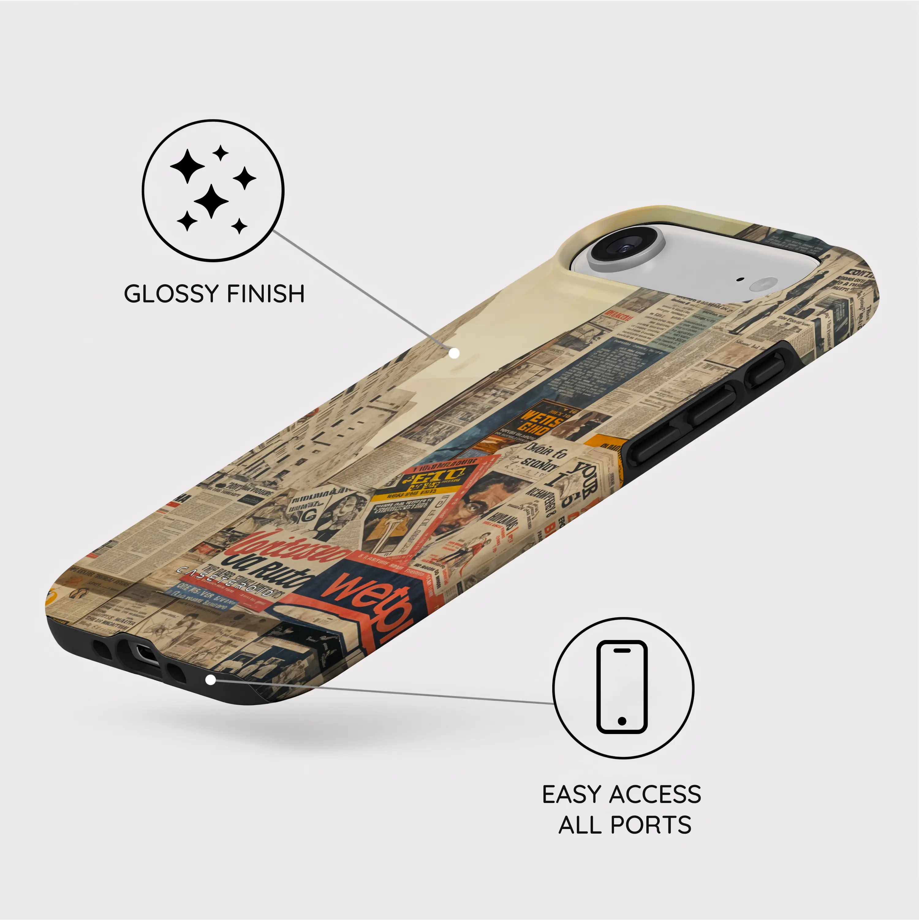 Newsprint Chronicles - iPhone Air Case