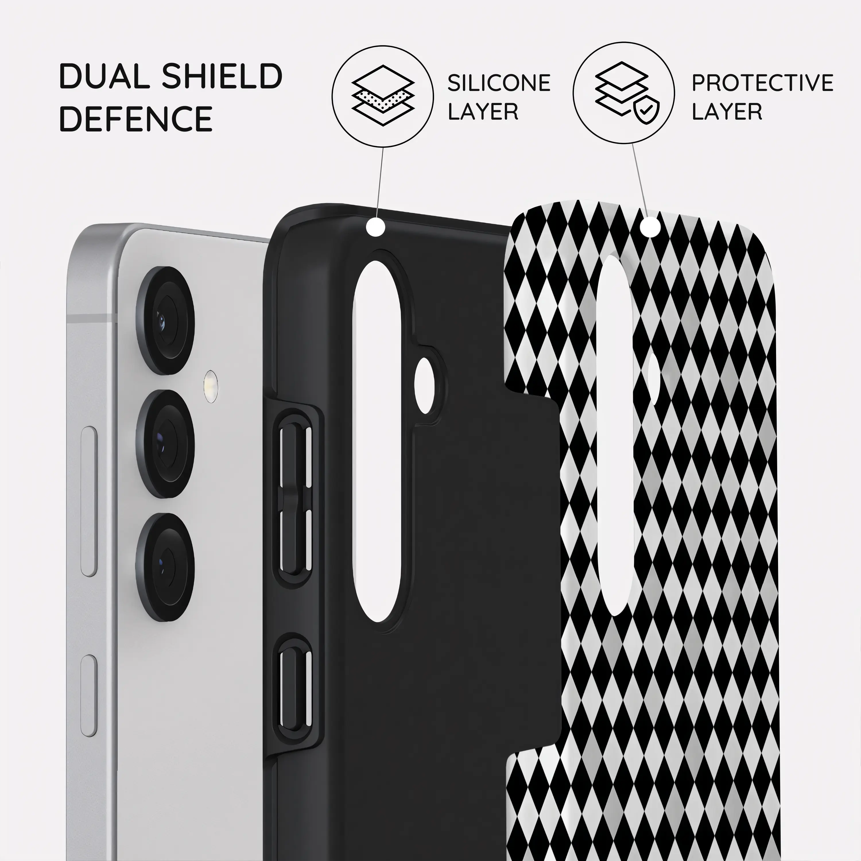 Noir Diamonds - Samsung Galaxy S25 Case