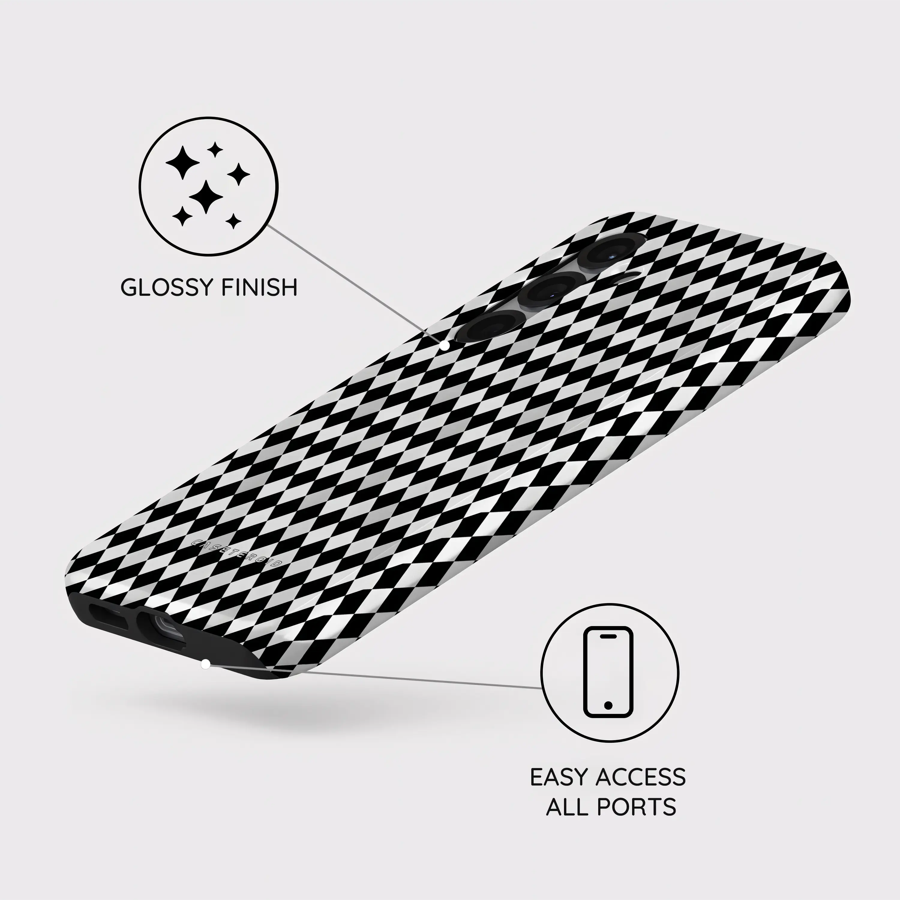 Noir Diamonds - Samsung Galaxy S25 Case