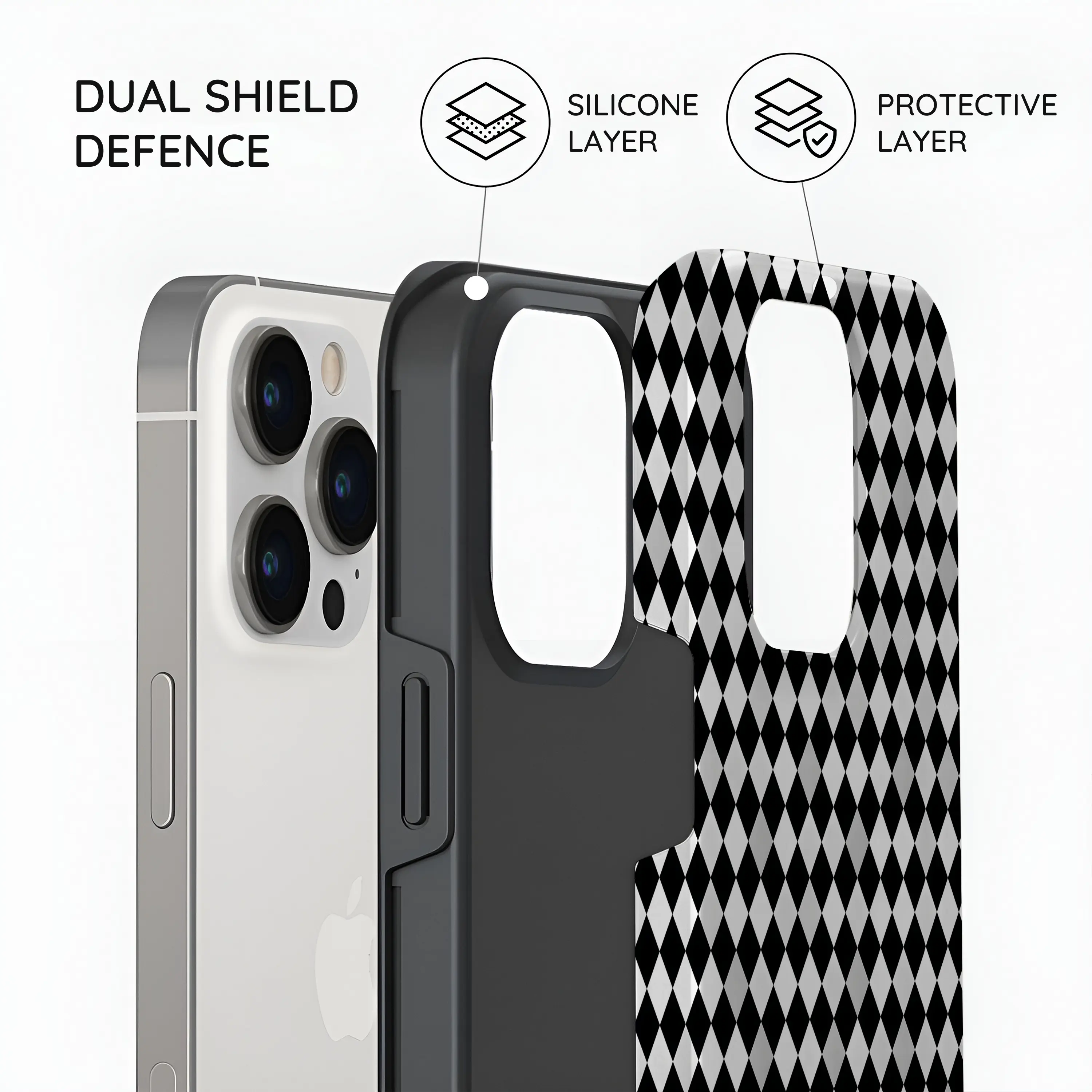 Noir Diamonds - iPhone 14 Pro Max Case