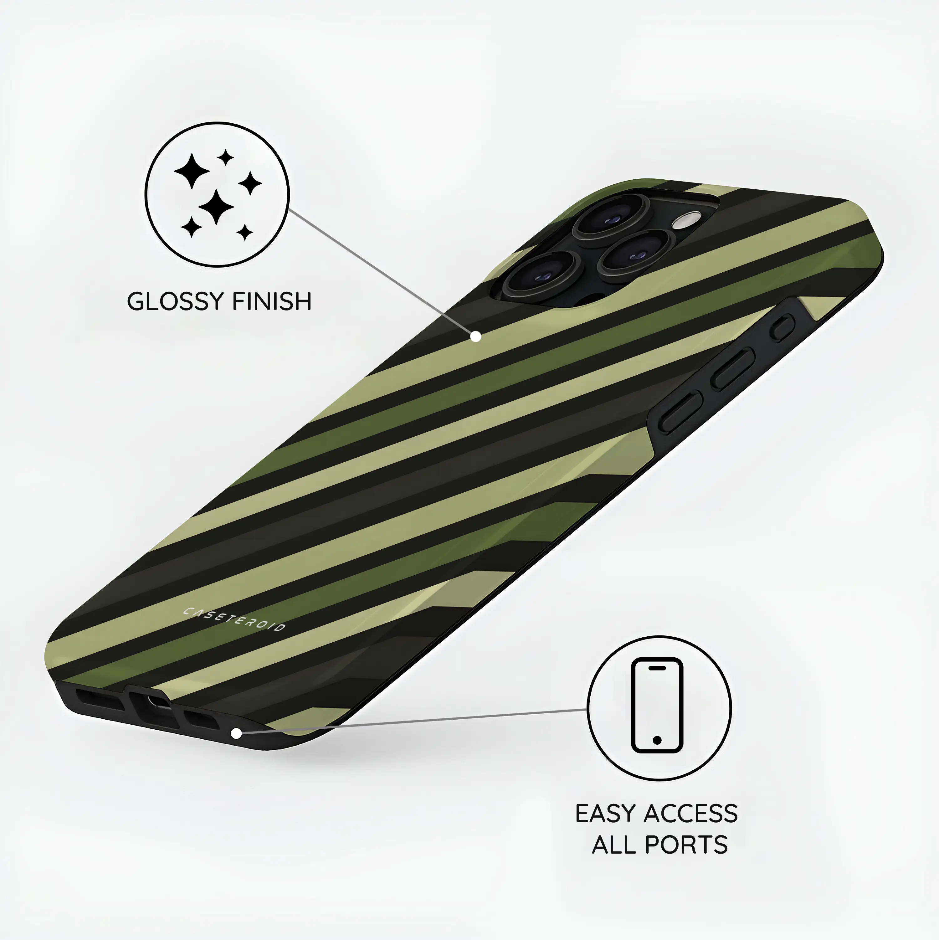 Olive Command - iPhone 15 Pro Case