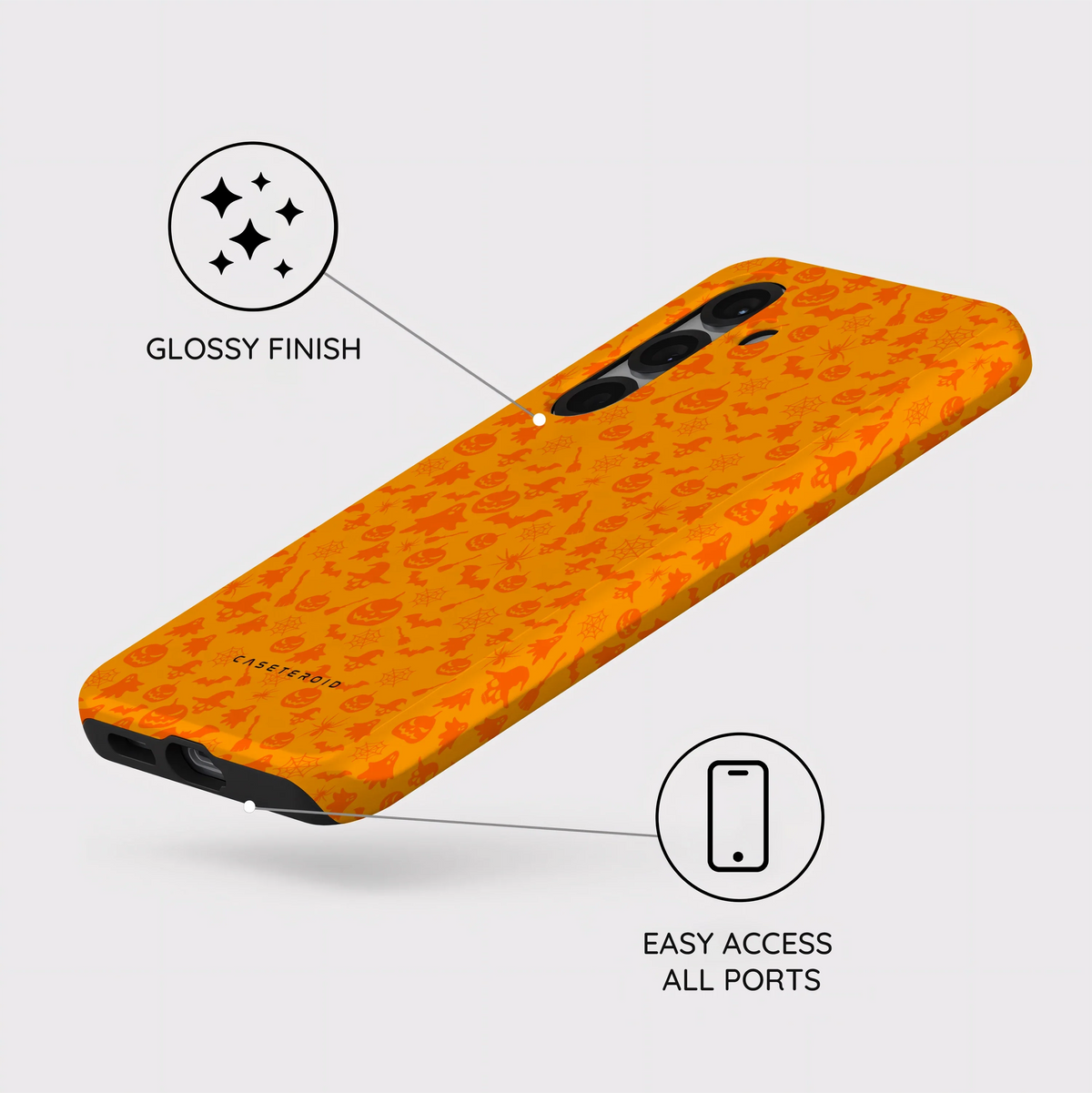 Orange Shadows - Samsung Galaxy S25 Case