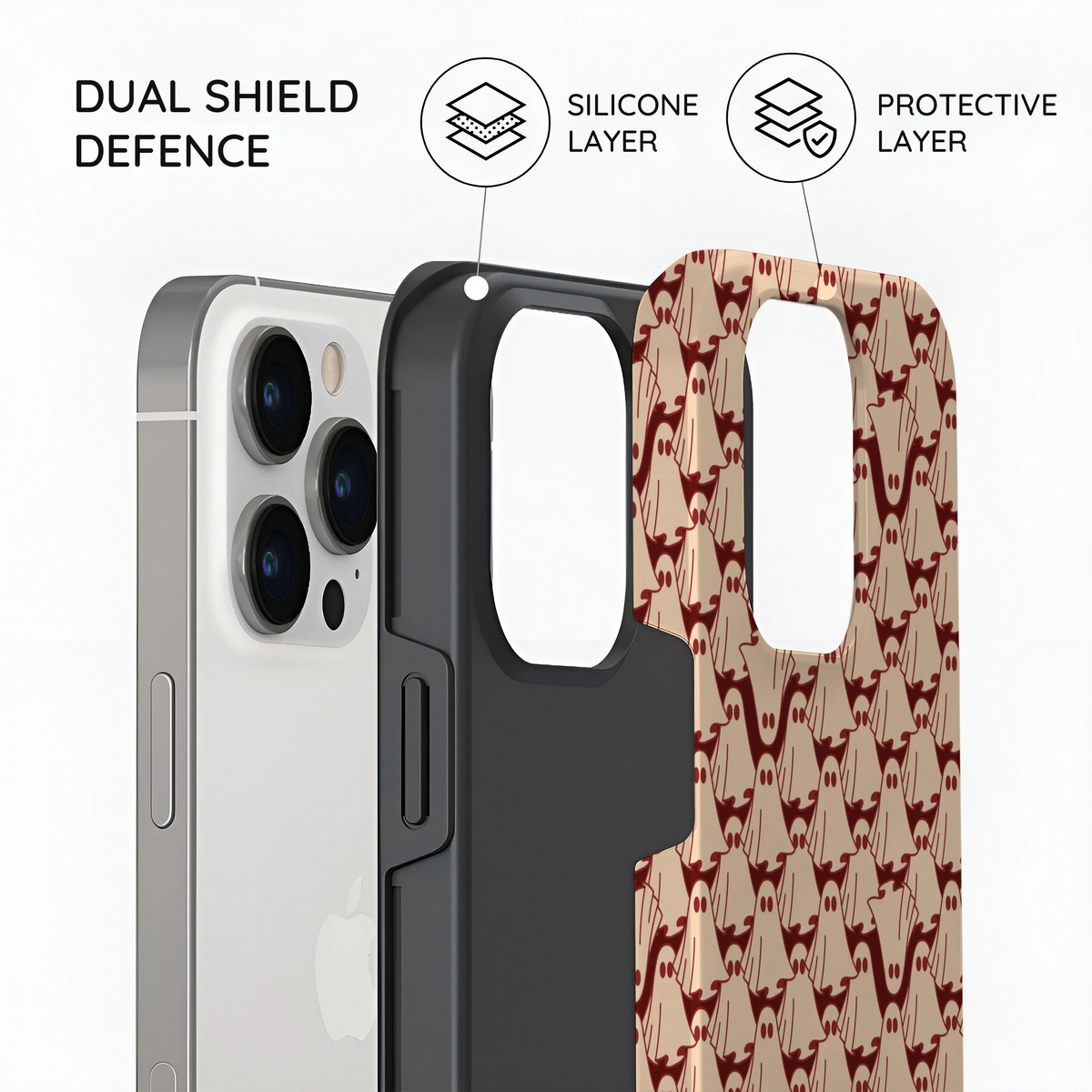 Oxblood Phantoms - iPhone 14 Pro Case