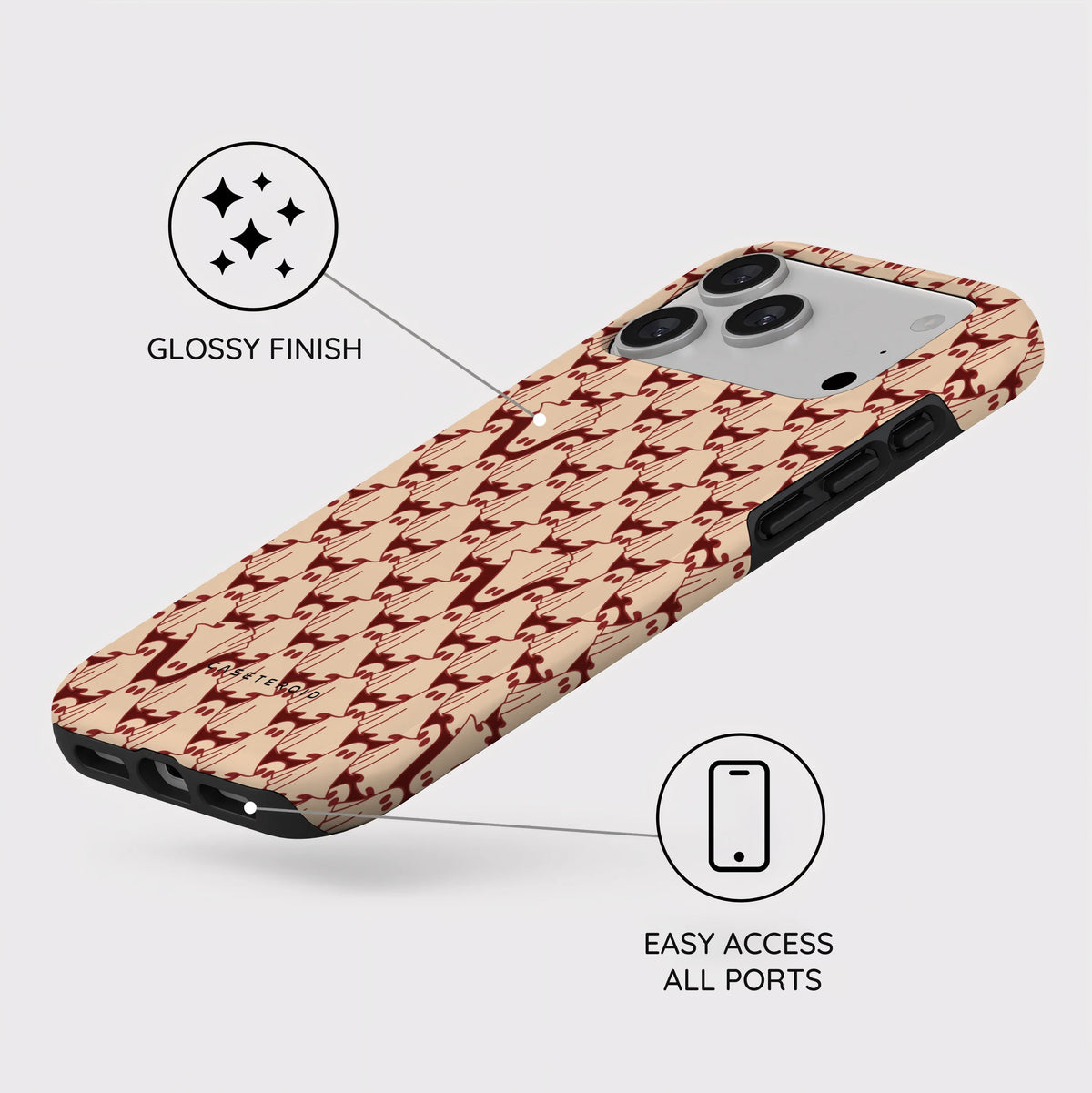 Oxblood Phantoms - iPhone 18 Pro Max Case
