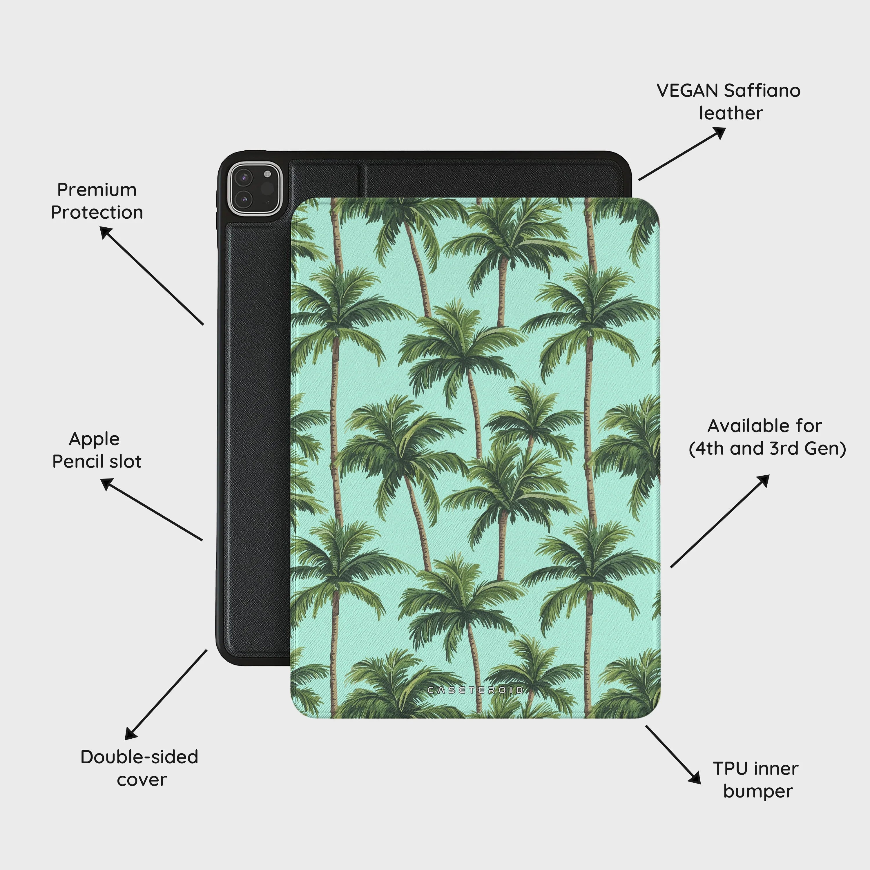 Palm Paradise - iPad Pro 11 (4th/3rd Gen) Case