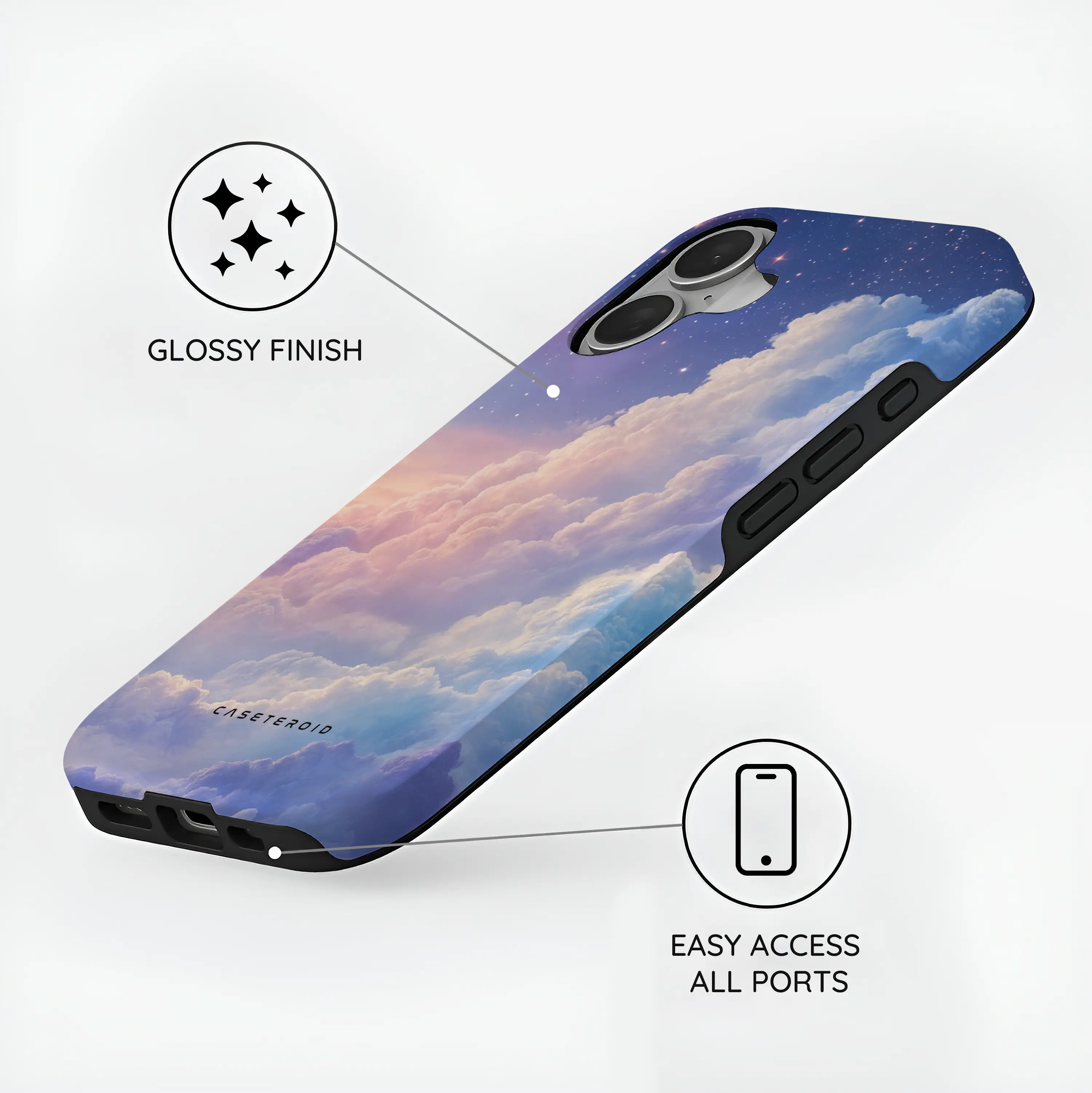 Pastel Dreamscape - iPhone 16 Case