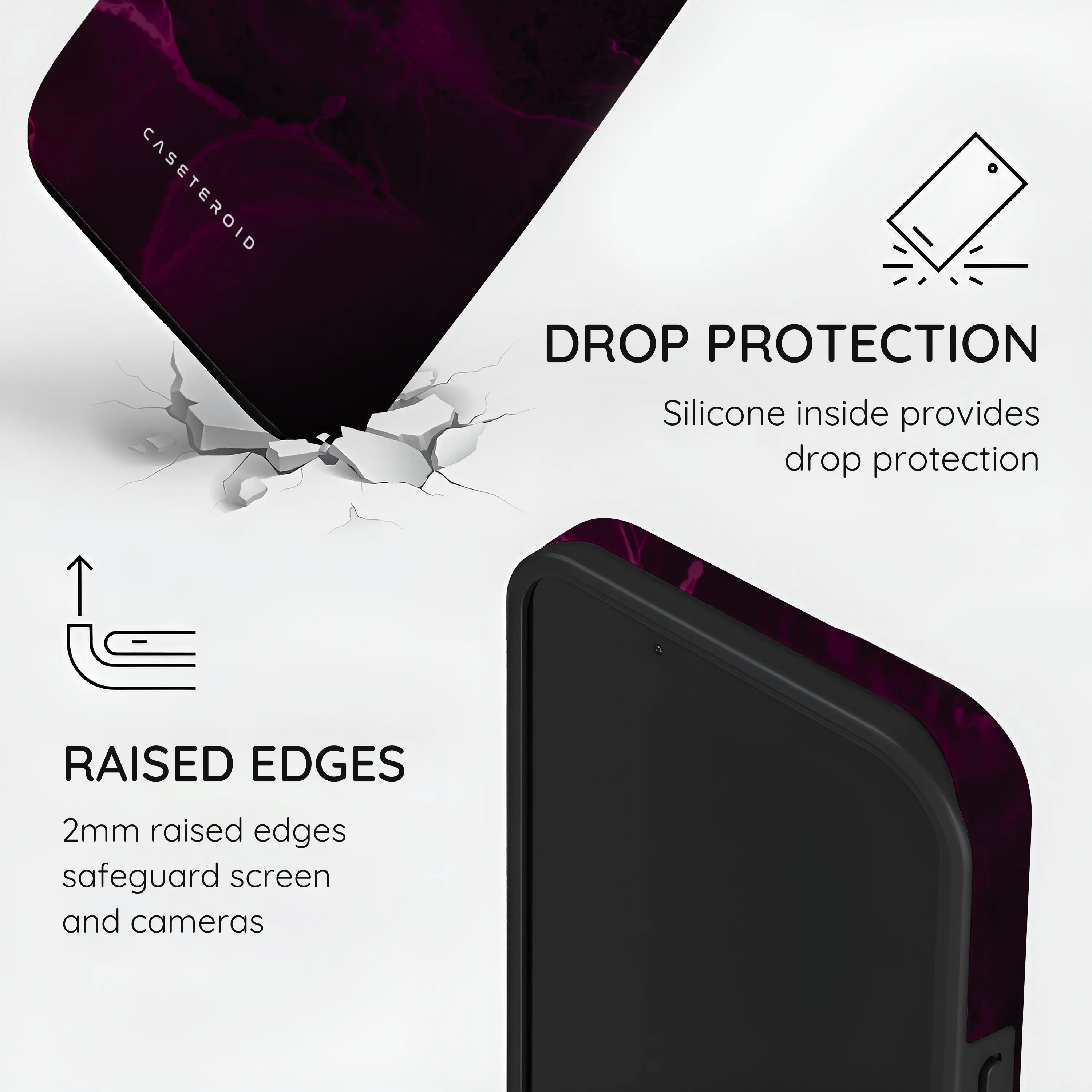 Purple Nebula Burst - iPhone 14 Plus Case