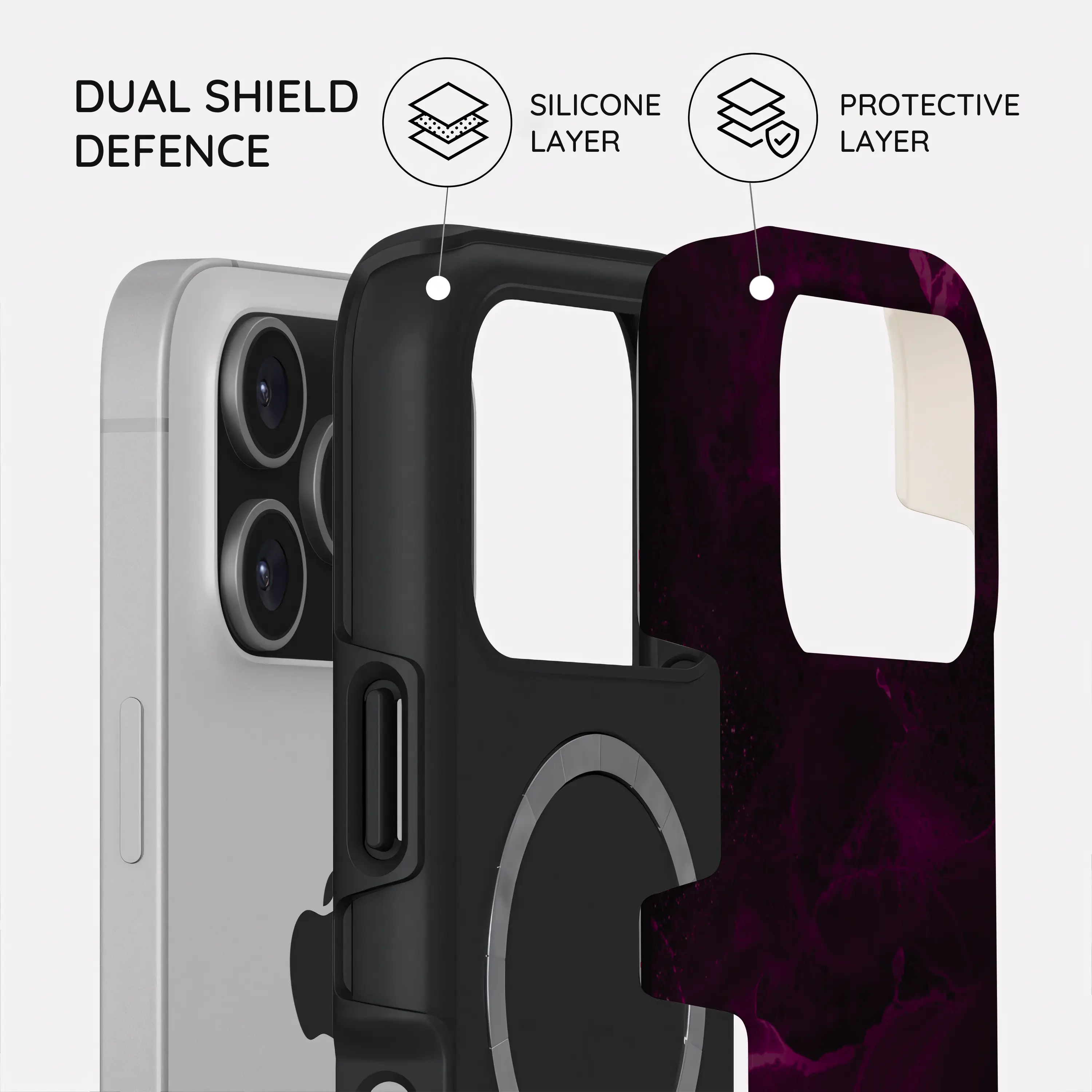 Purple Nebula Burst - iPhone 17 Pro Case