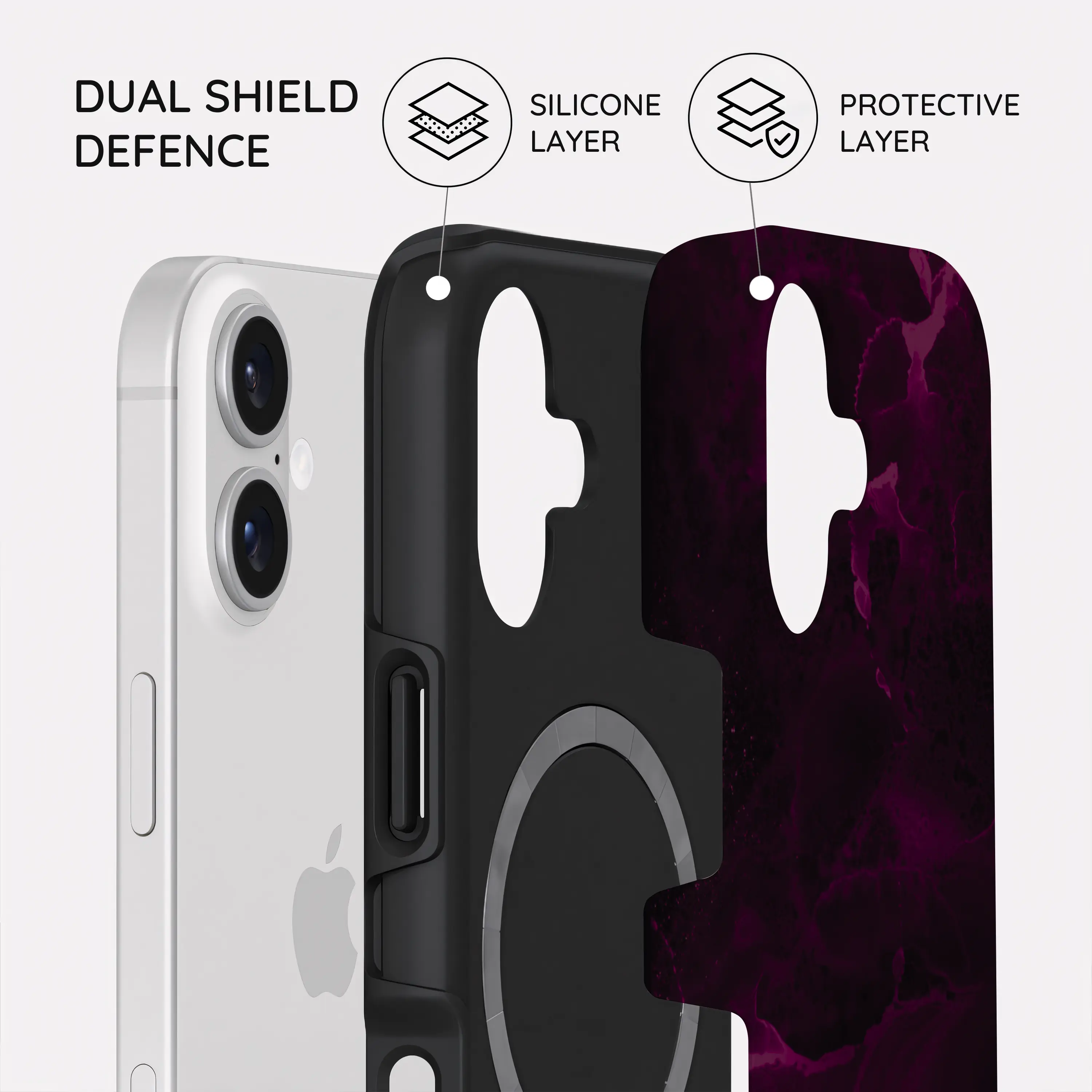 Purple Nebula Burst - iPhone 17 Case