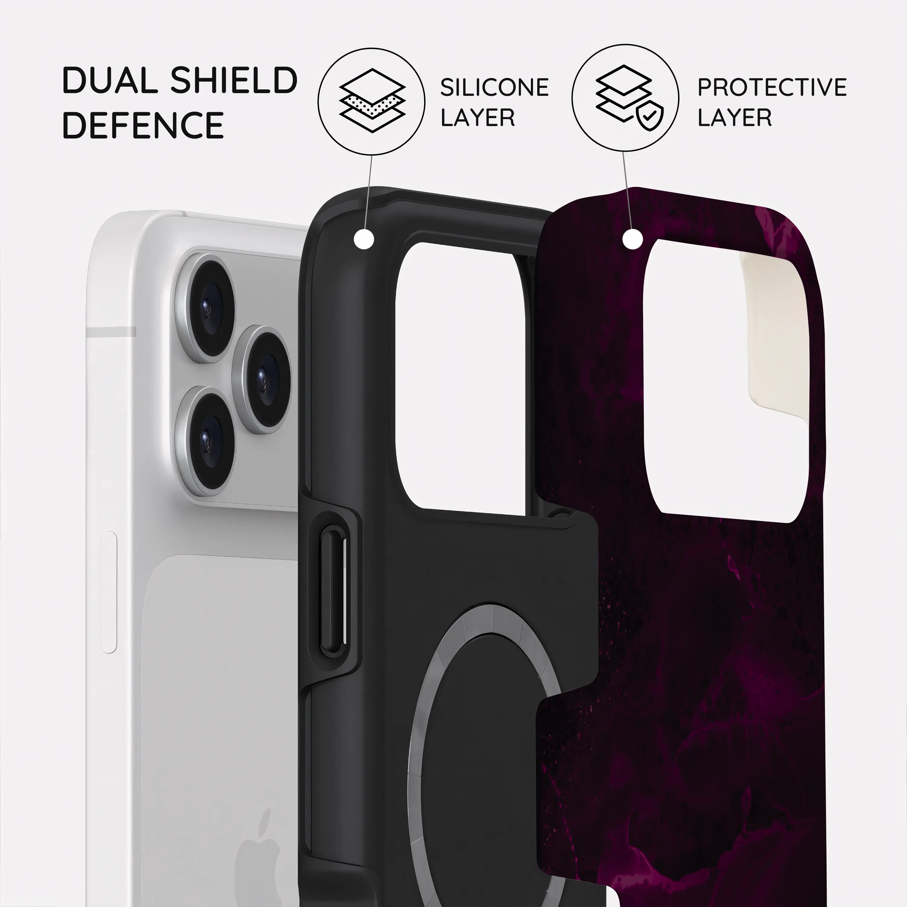 Purple Nebula Burst - iPhone 17 Pro Max Case