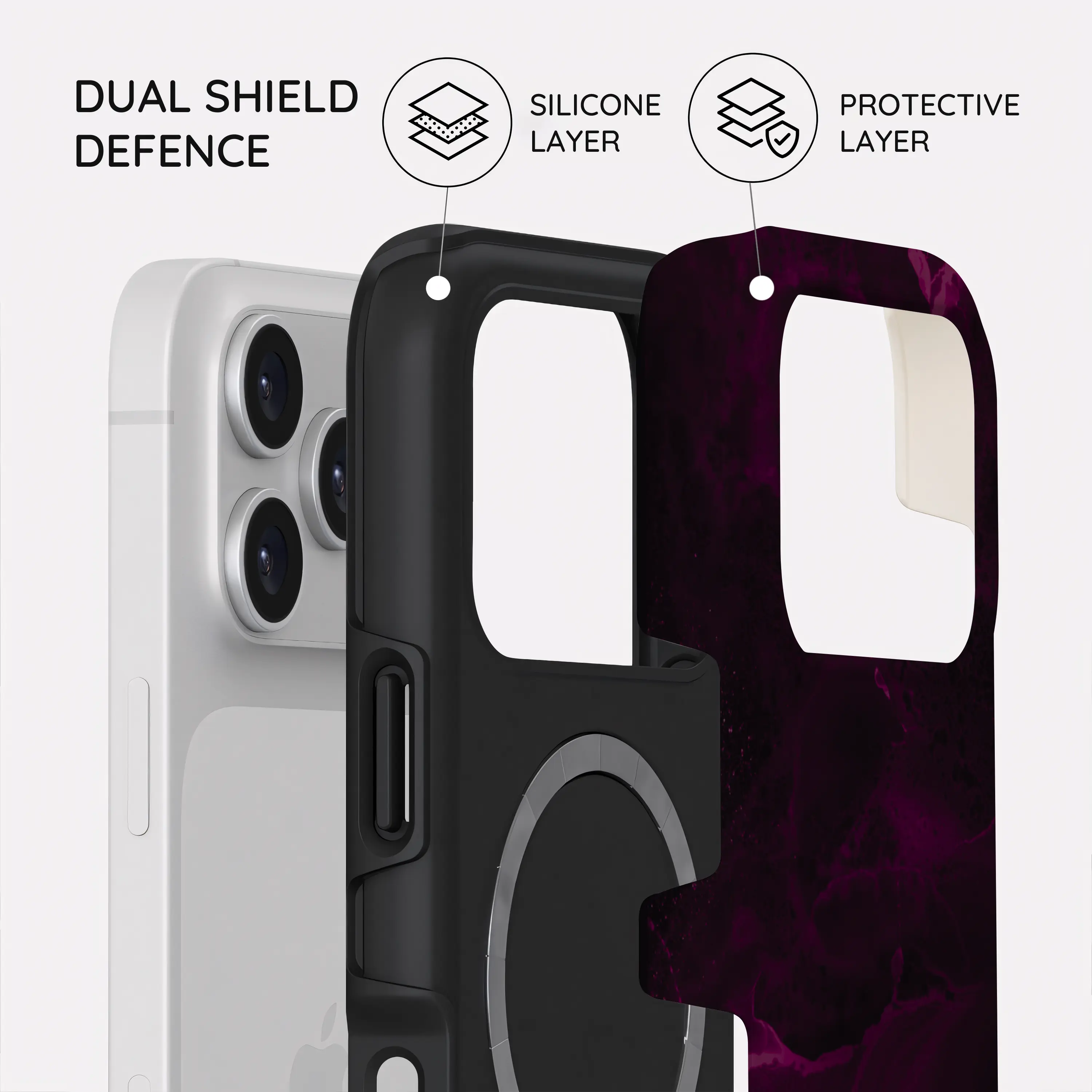 Purple Nebula Burst - iPhone 17 Pro Case