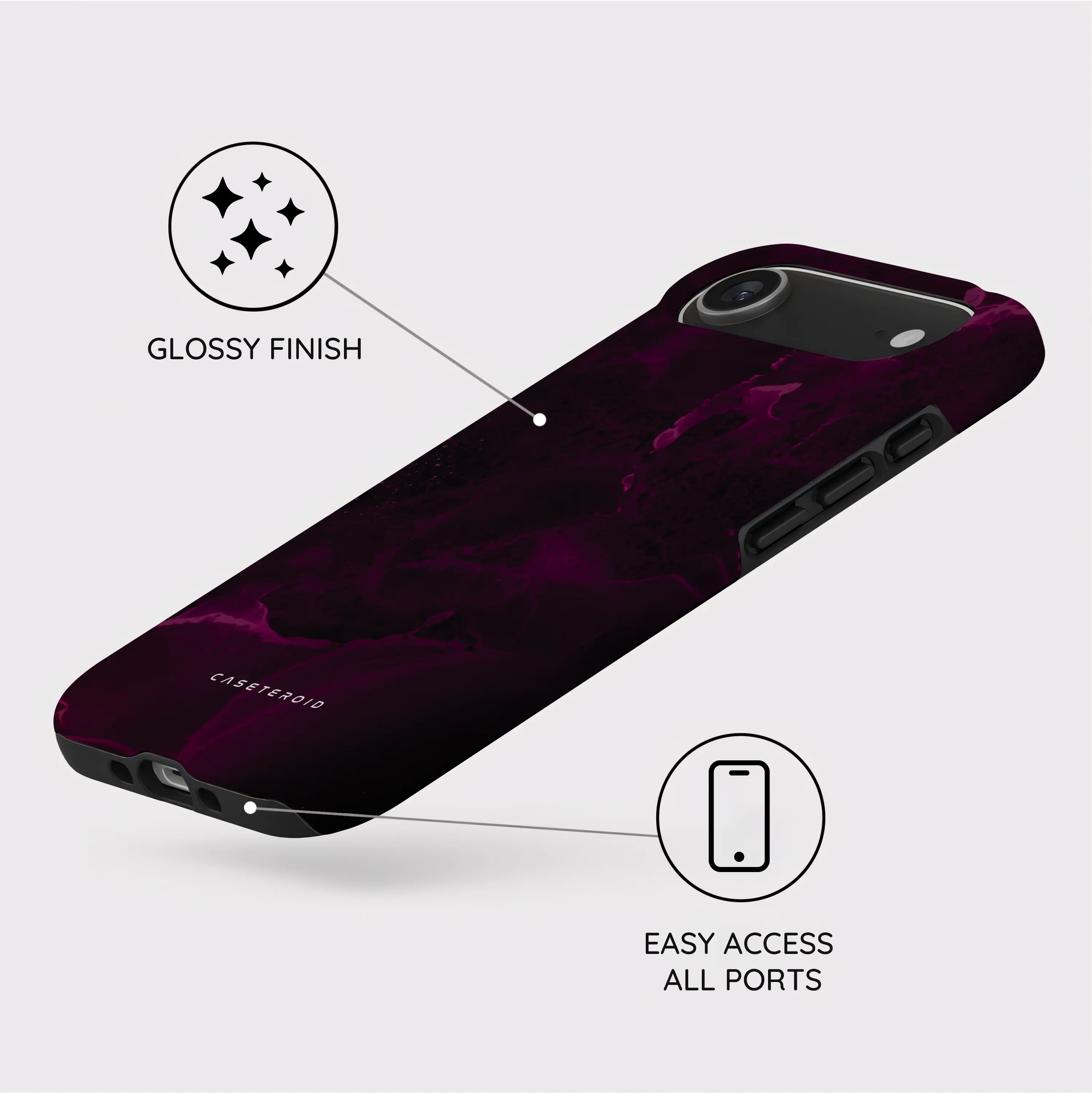 Purple Nebula Burst - iPhone 17 Air Case