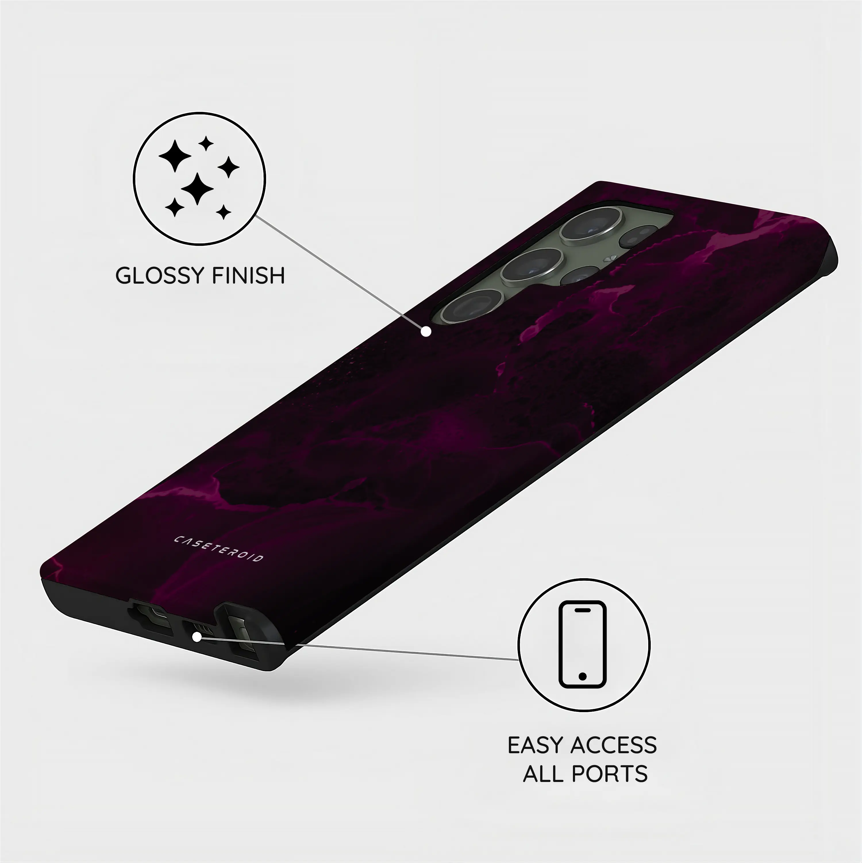 Purple Nebula Burst - Samsung Galaxy S23 Ultra Case