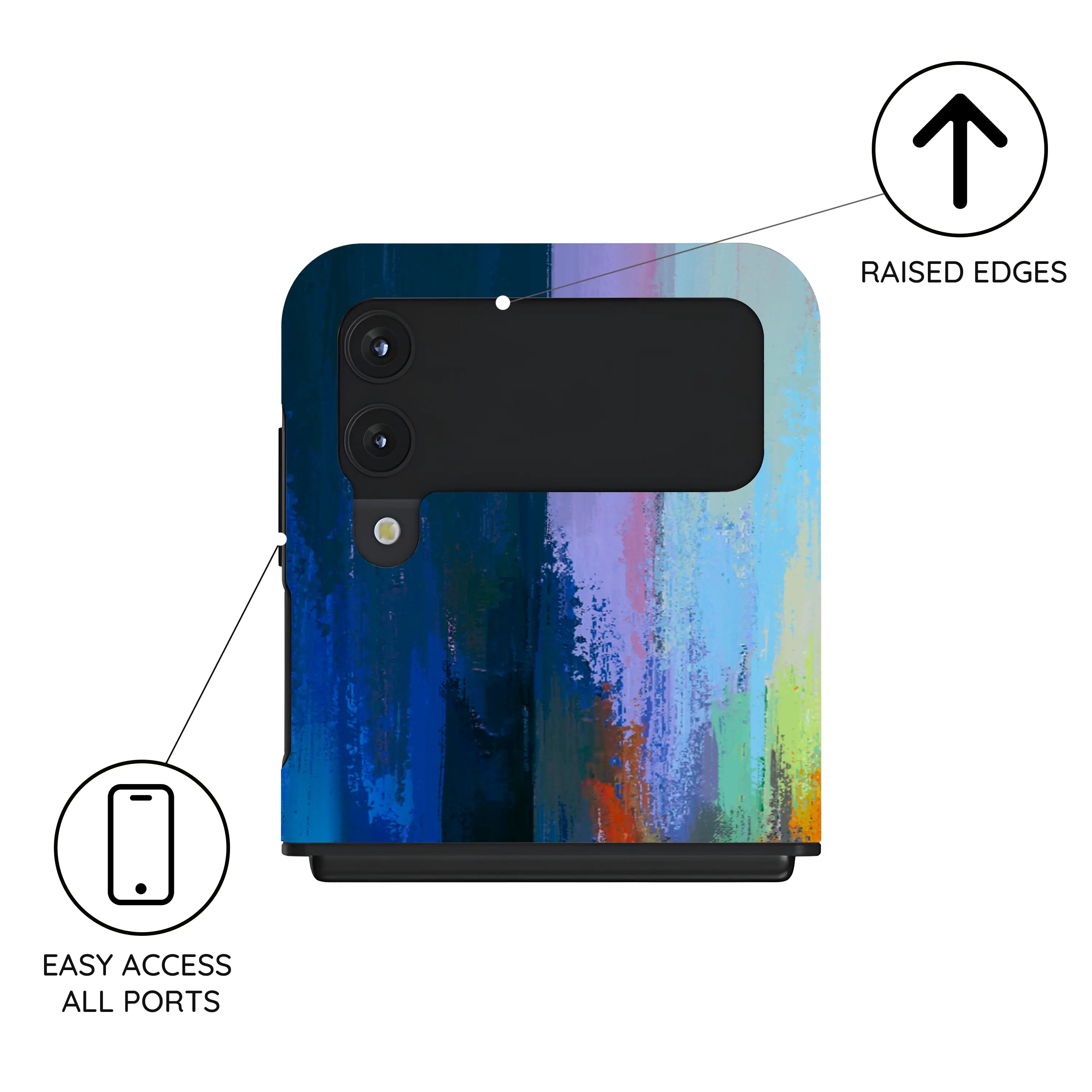 Rainbow Canvas - Samsung Galaxy Z Flip 4 Case