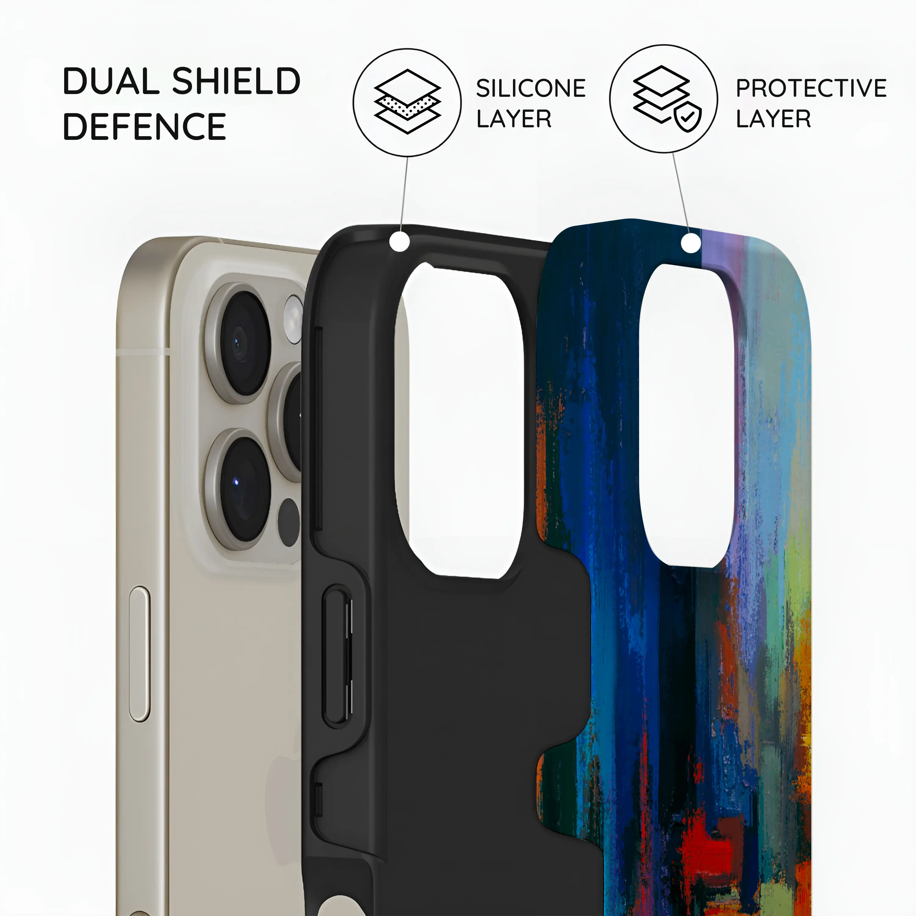 Rainbow Canvas - iPhone 16 Pro Max Case