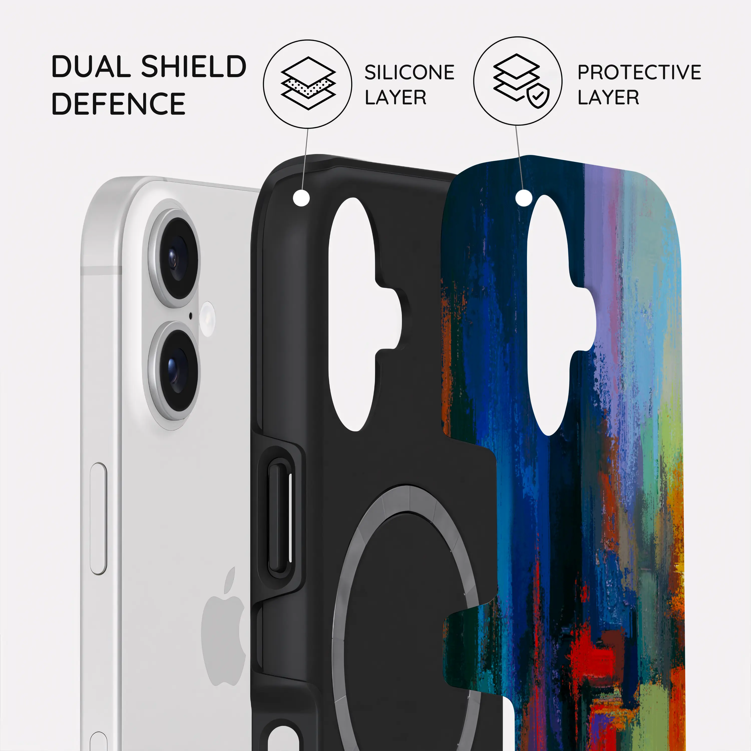 Rainbow Canvas - iPhone 17 Case