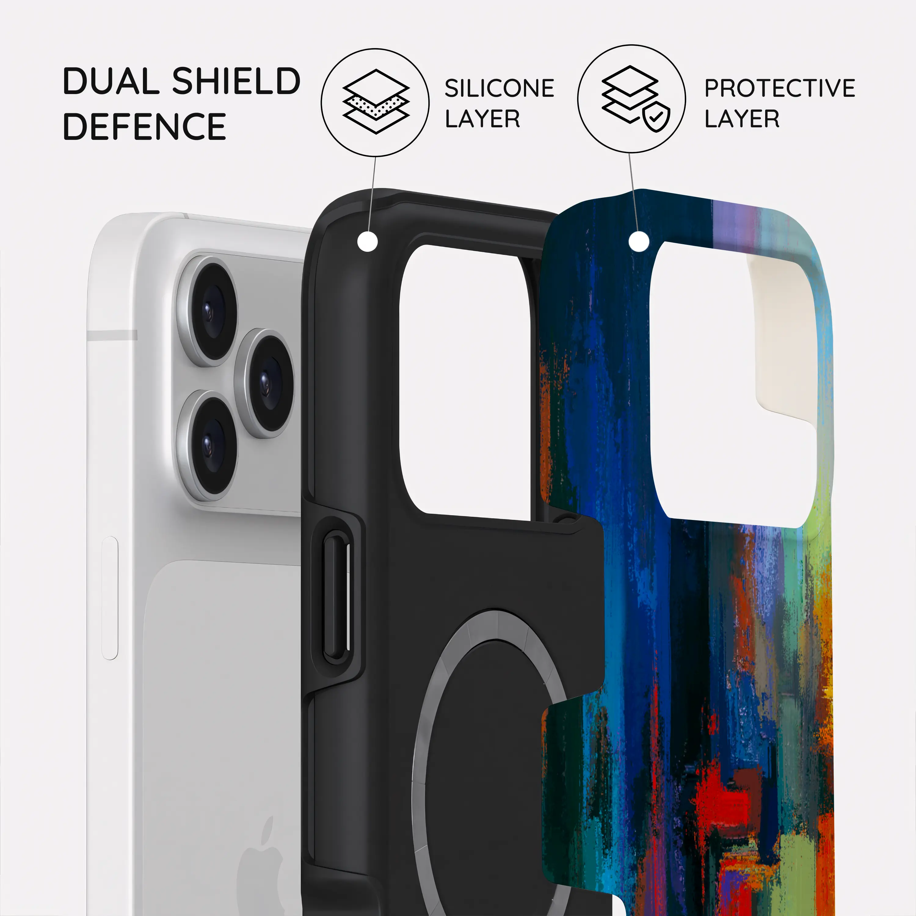 Rainbow Canvas - iPhone 17 Pro Max Case