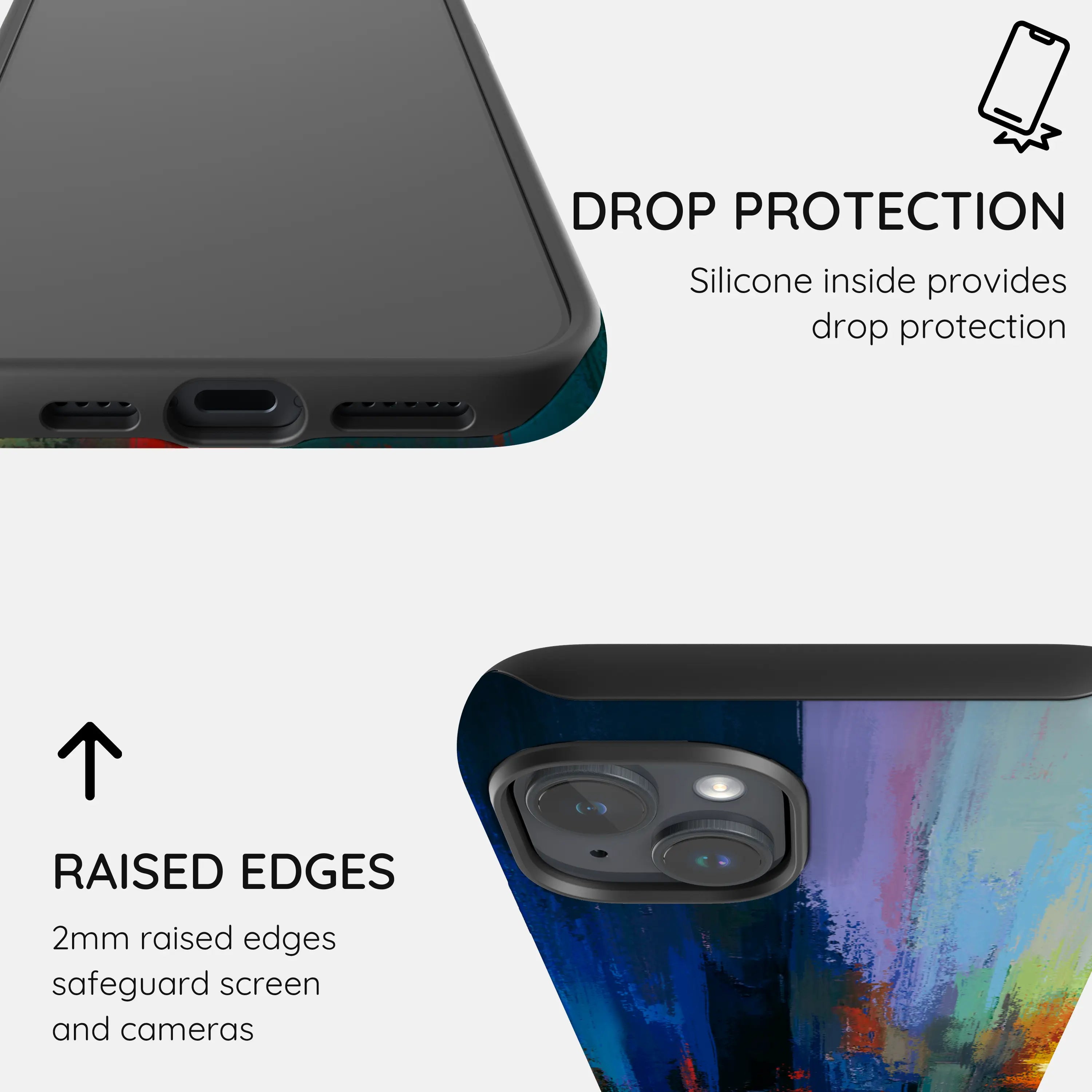 Rainbow Canvas - iPhone 15 Plus Case
