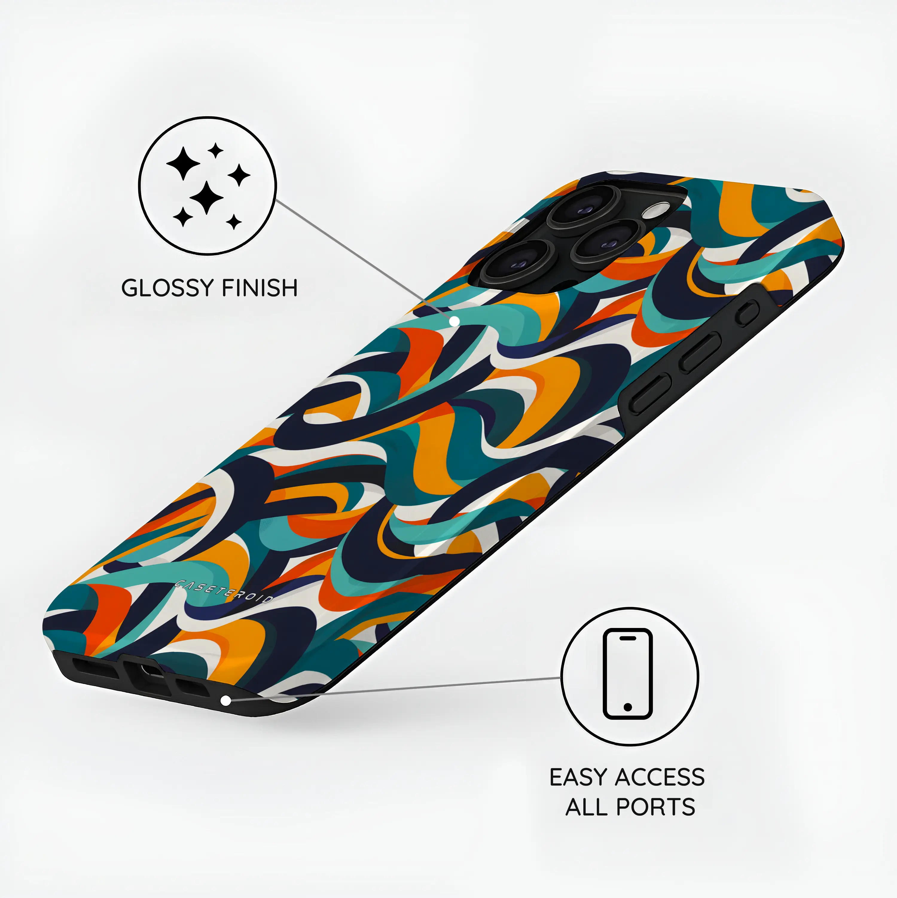 Ribbon Flow - iPhone 15 Pro Case